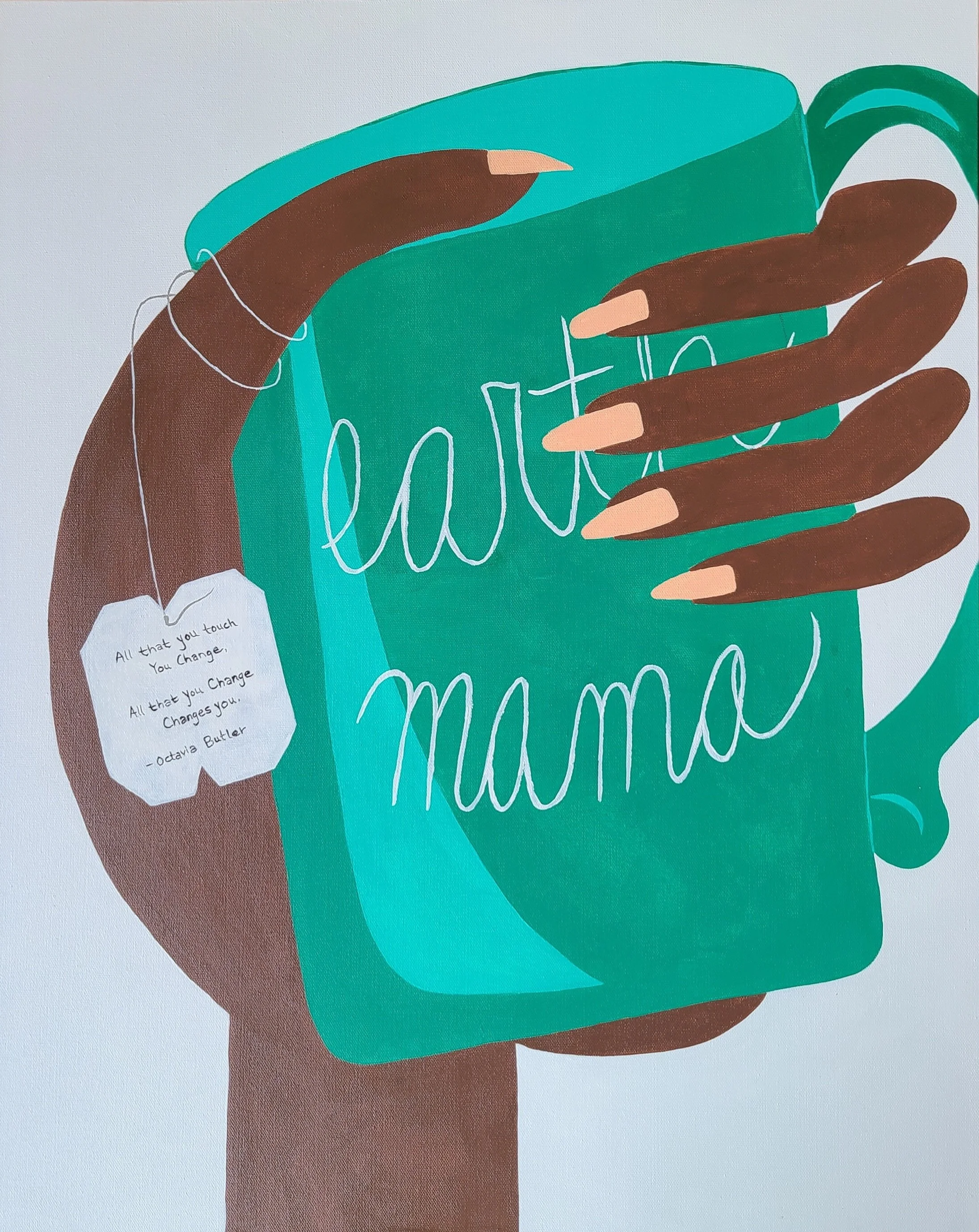 "Earth Mama" - 30 x 24 - acrylic on canvas - 2023
