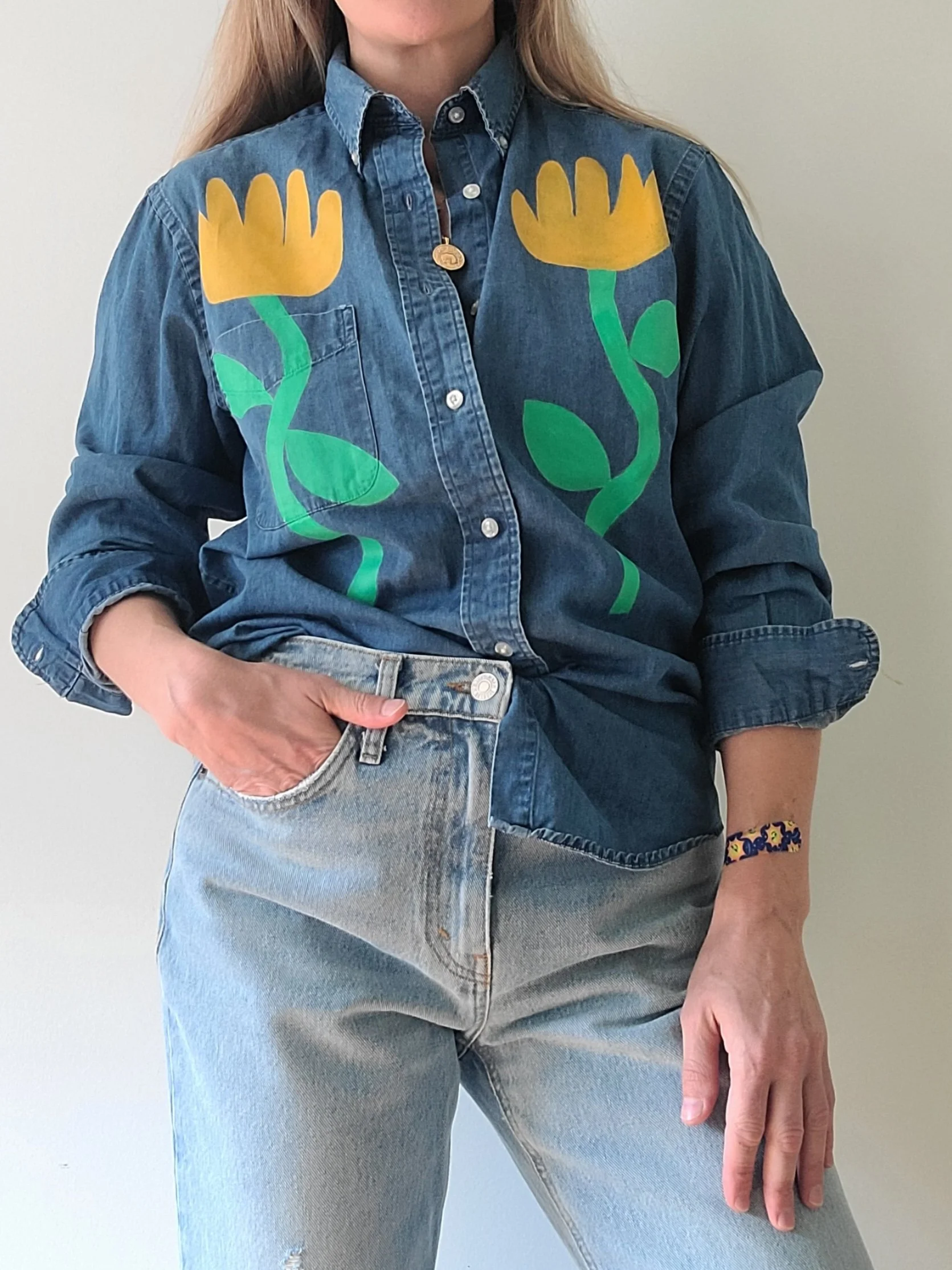 #2 - St. John's Bay - Men's (oversized) Small - Length: 28”; Pit-to-pit: 21” - 100% cotton - $75