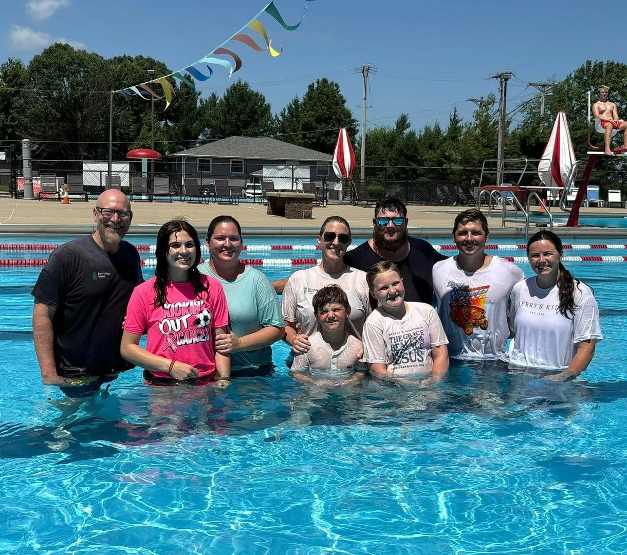What a wonderful day for baptisms! Thank God for all who gave their life to Christ today. We couldn&rsquo;t be happier to walk alongside you as a church family. 

Thanks for all who joined us on this hot summer day and the Metamora Swimming Pool for 