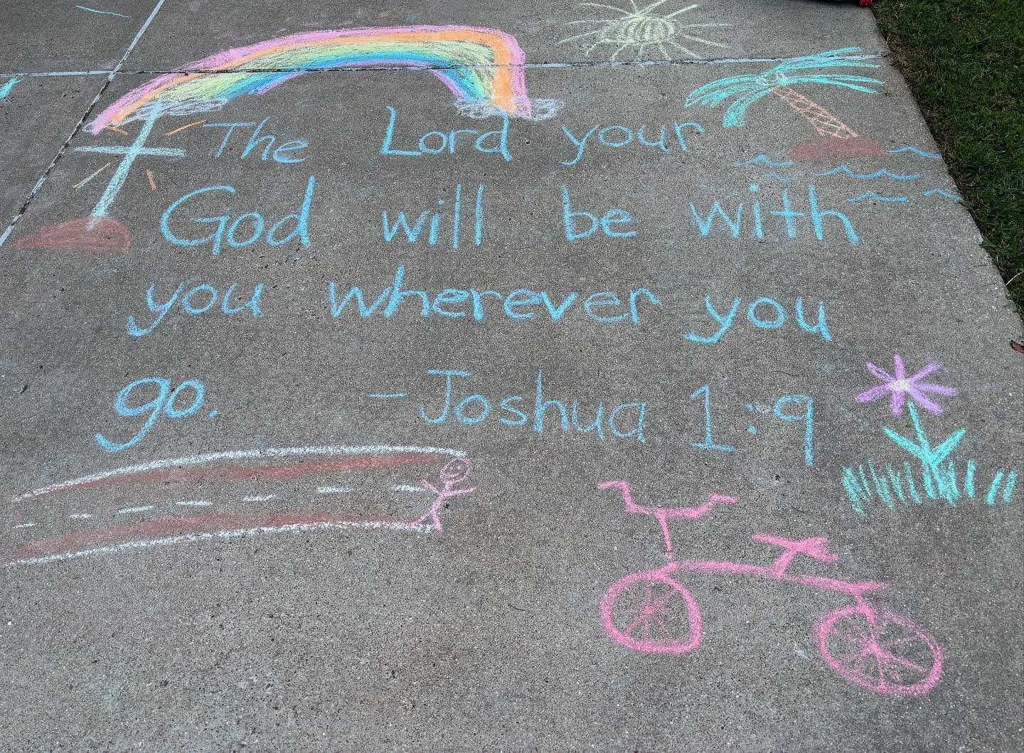 Summer Sidewalk Chalk Challenge! ☀️

Our Children&rsquo;s ministry challenged families to fill their neighborhood with scripture by writing a verse on their sidewalk. 

Vote for the best chalk masterpiece by commenting your favorite verse. The family