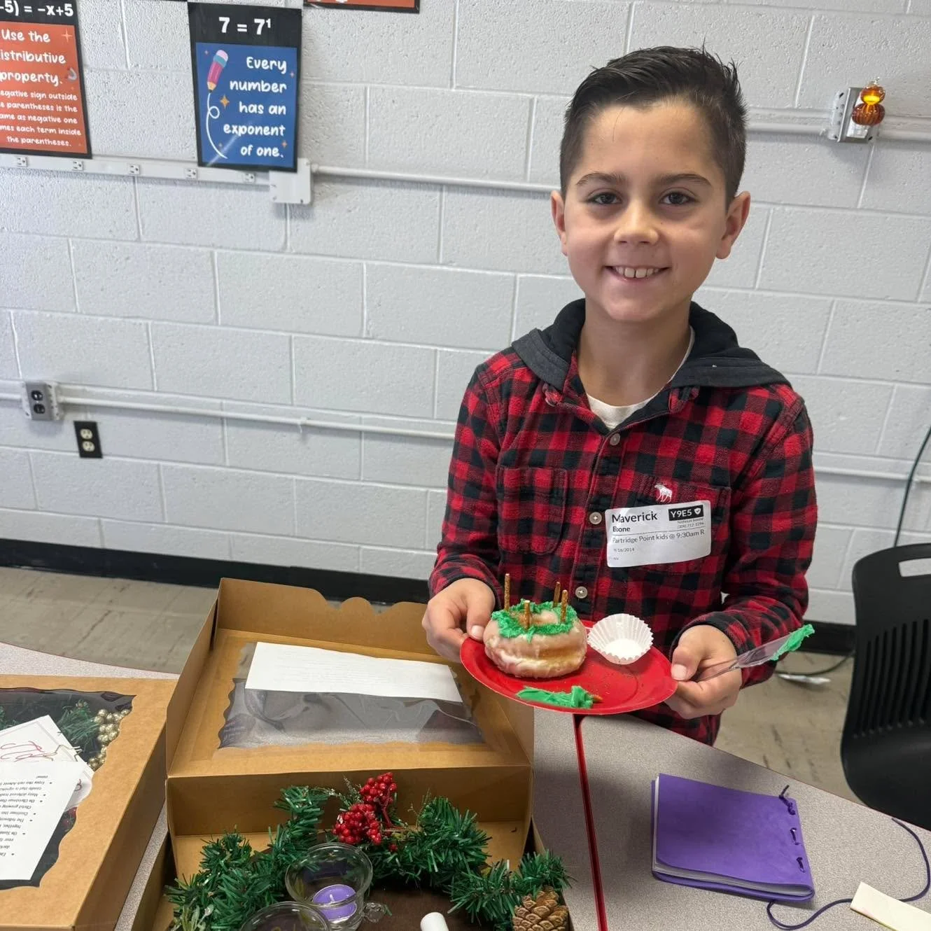 The Partridge Point Kids Ministry is ready for Advent season! 

This Sunday, we created Advent wreaths with candles for families to use at home, ate delicious donut wreaths, created our own Advent journals, and practiced for our Christmas program. 


