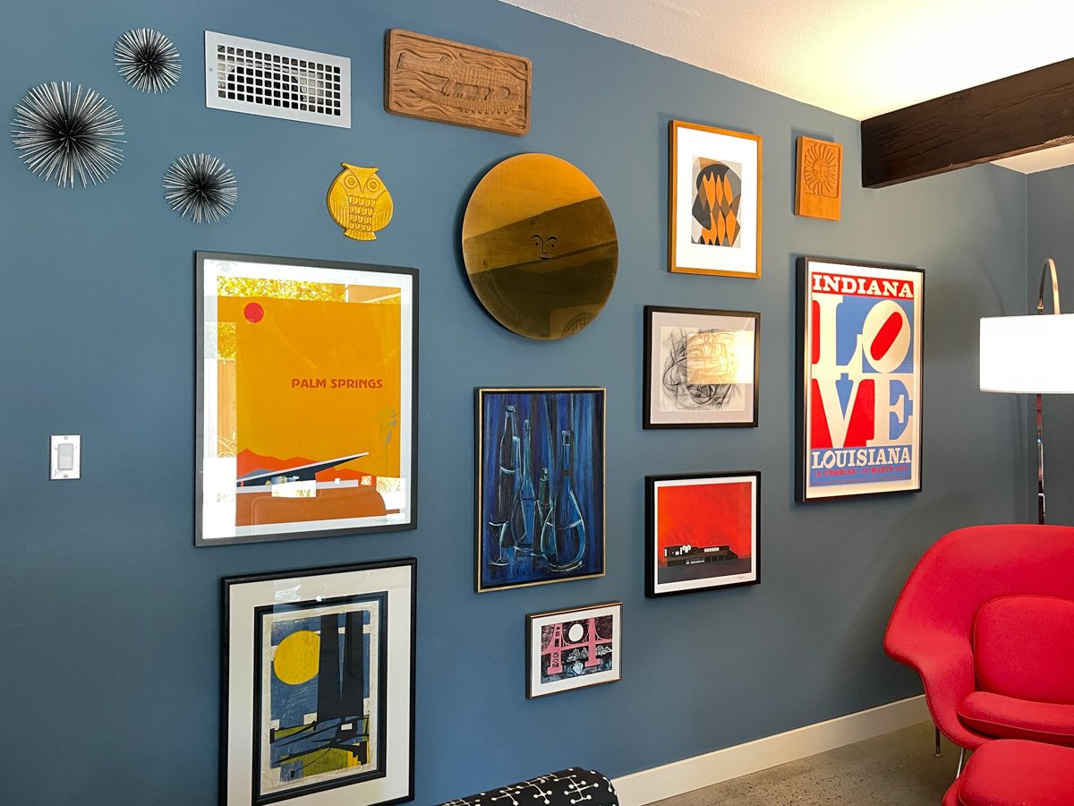 Creating an Art Wall in your Mid Century Home