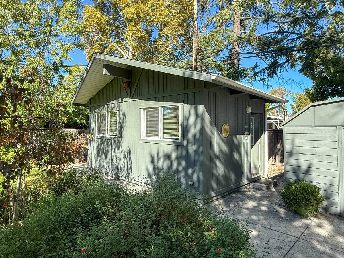 Custom built mcm style workshop. 