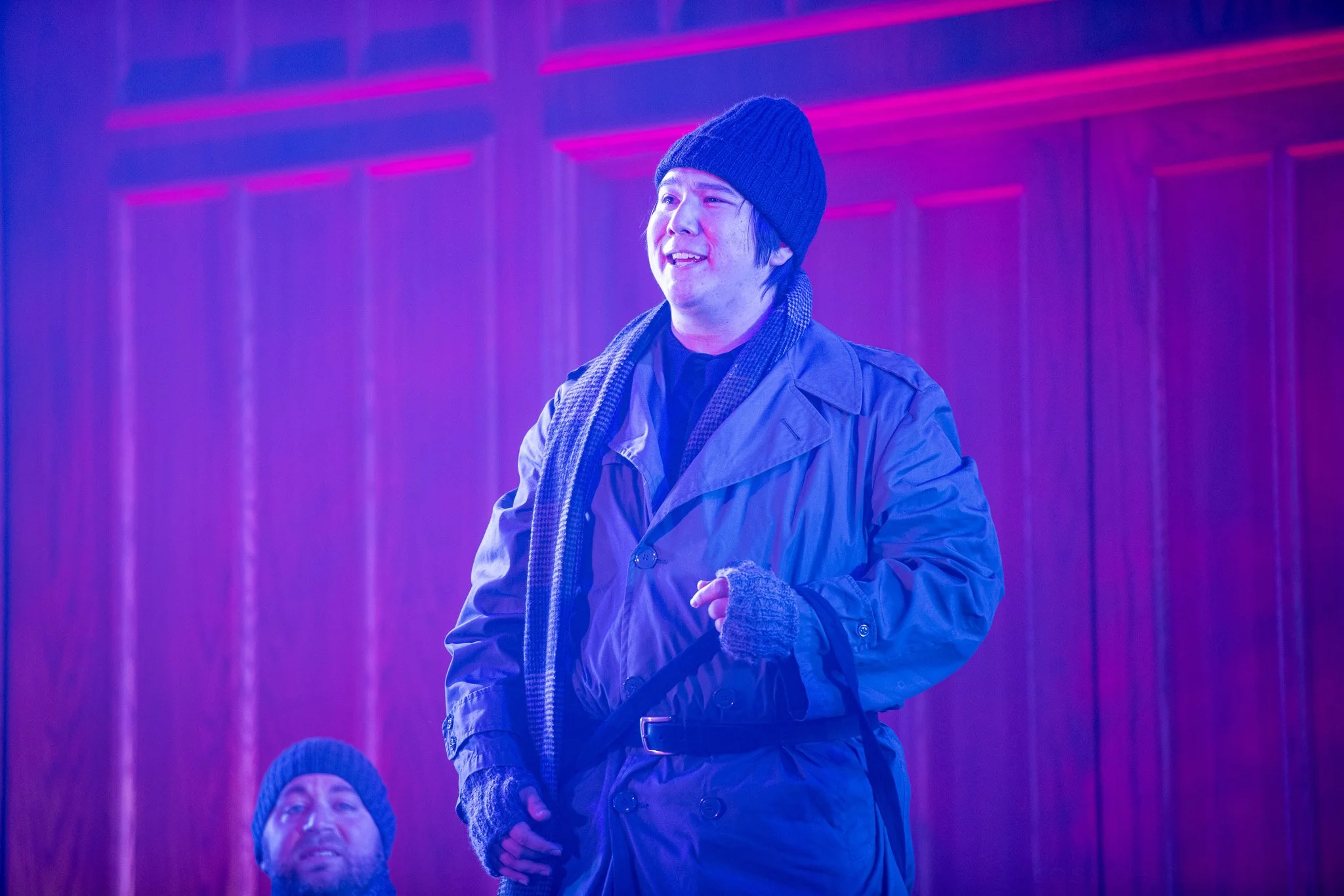 Knit hat and mitts, All Is Calm 2025, Vanguard Milwaukee