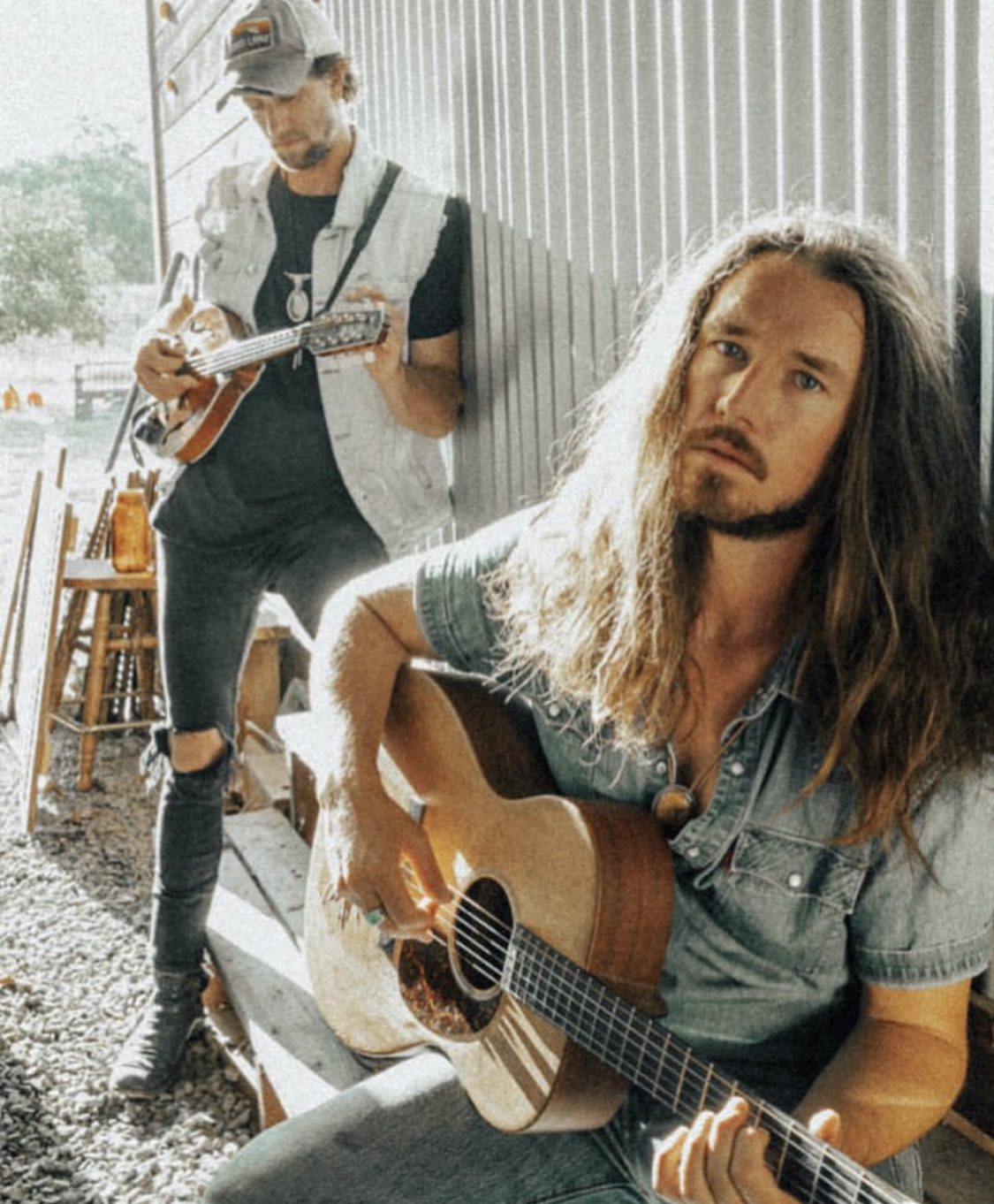 October 10th Manzanita band playing live in the garden at the Dutch Flat Hotel near Colfax, California