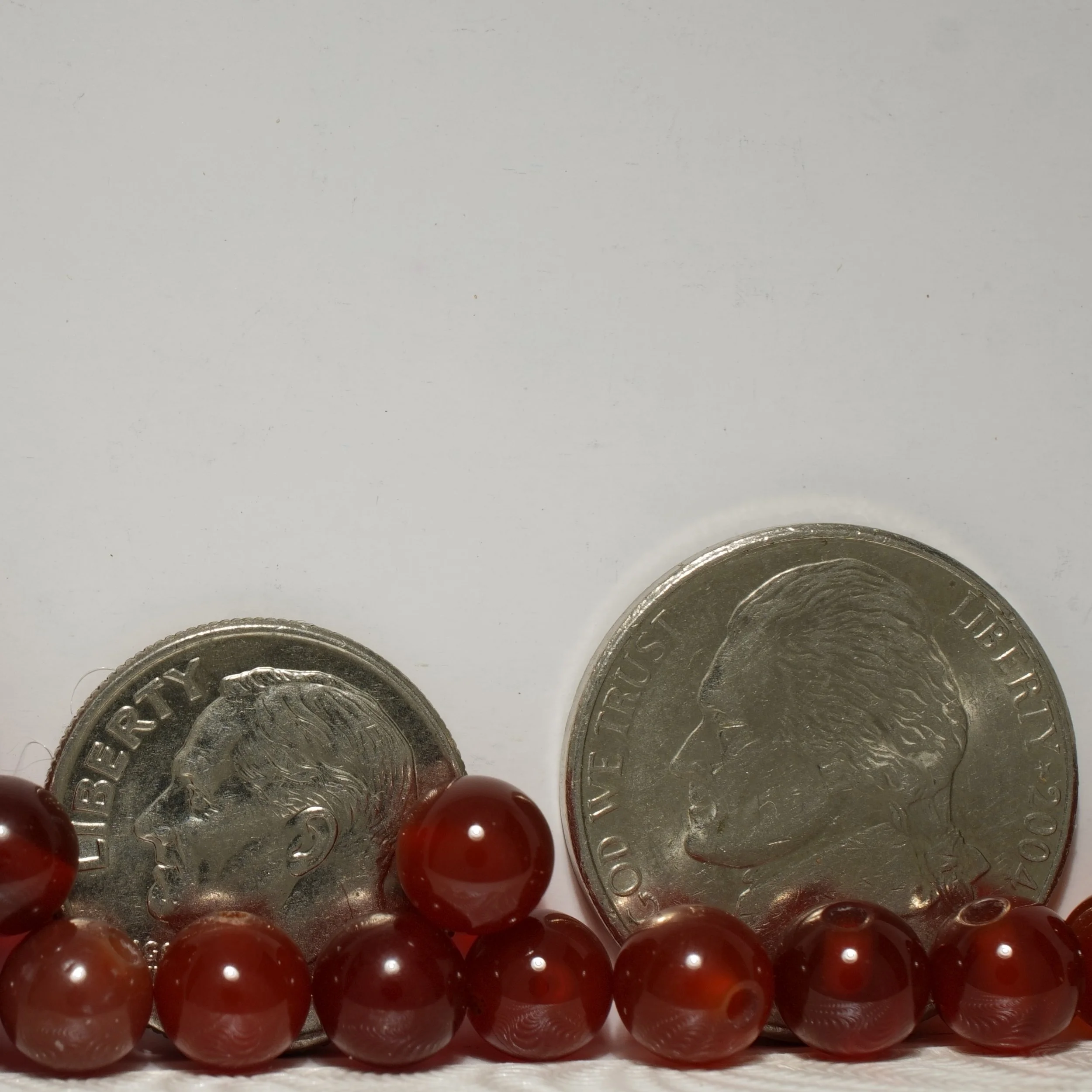 Carnelian Half-drilled Beads