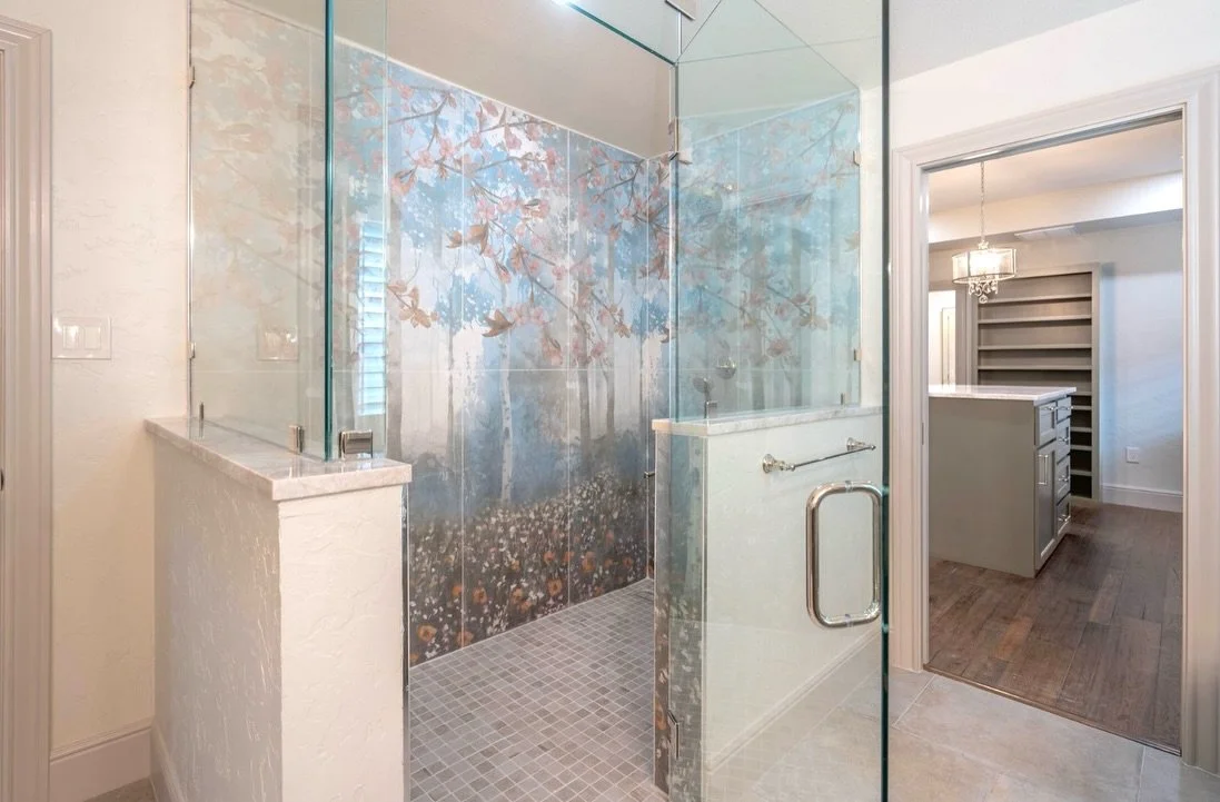 A bathroom that feels like an escape 🌿

This custom shower was designed to be more than just functional. It&rsquo;s immersive!

From the serene mural tile by TileBar to the Brizo plumbing fixtures, thoughtful built-ins, and clean glass lines, every 