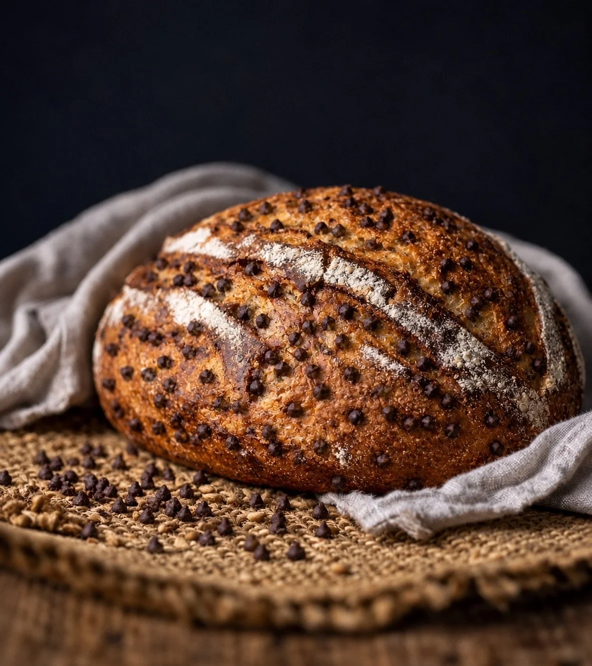 Freshly Milled Chocolate Chip Sourdough Bread - Organic