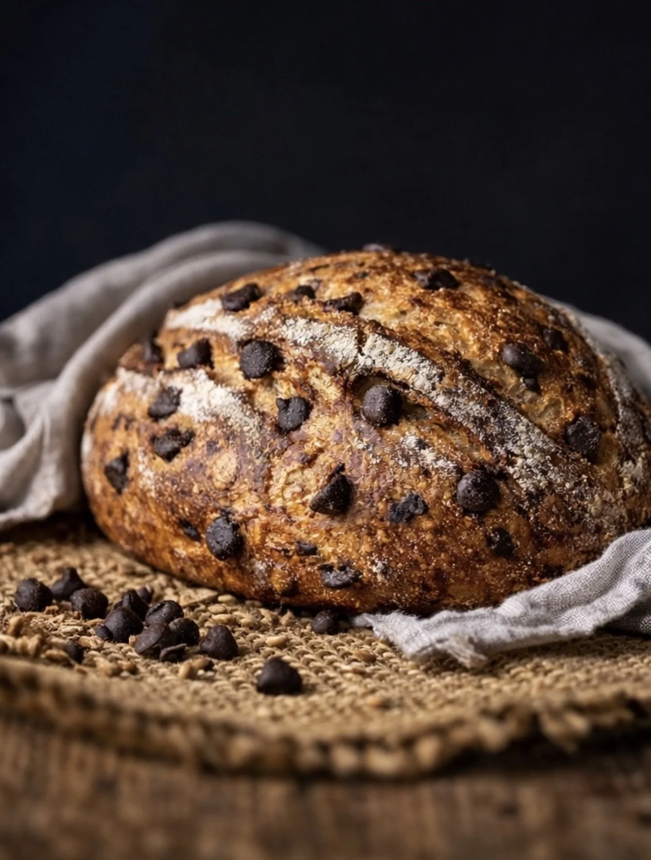 Freshly Milled Chocolate Chip Sourdough Bread - Organic