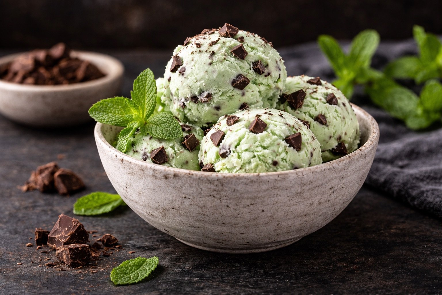 COMING SOON Mint Chocolate Chip - Ice Cream