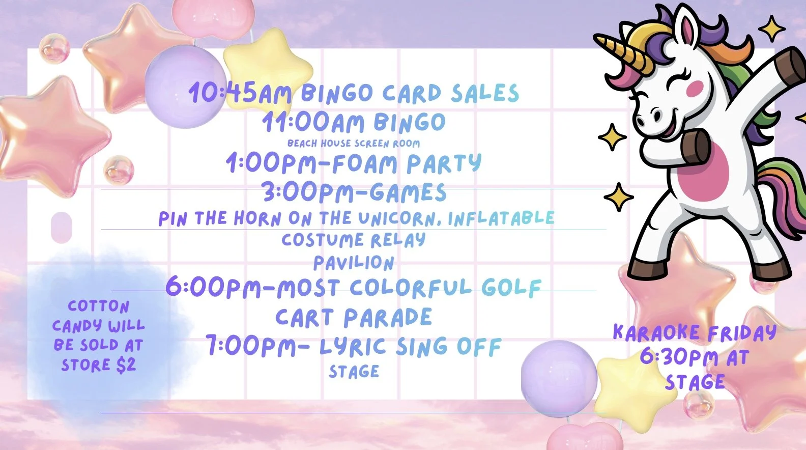 Rainbows &amp; Unicorns Weekend