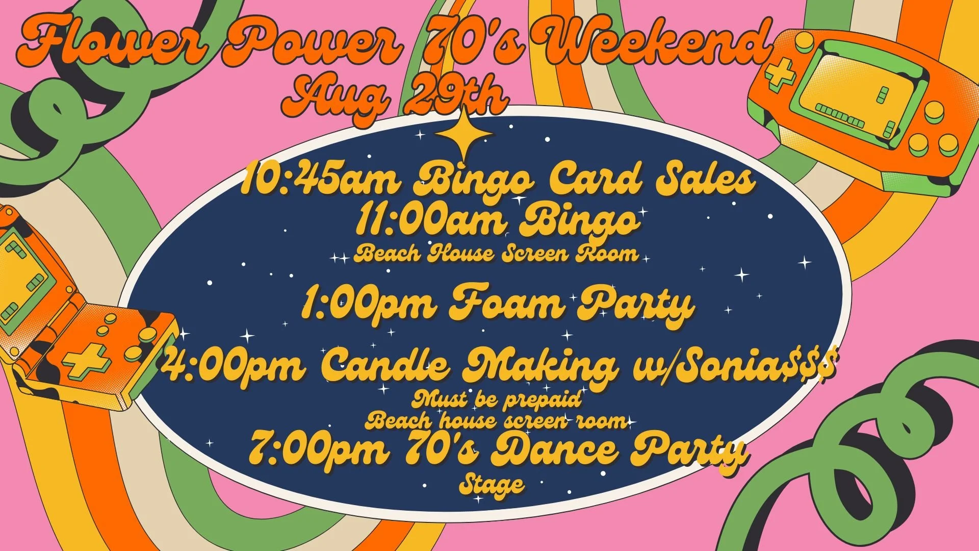 Flower Power(70's) Weekend