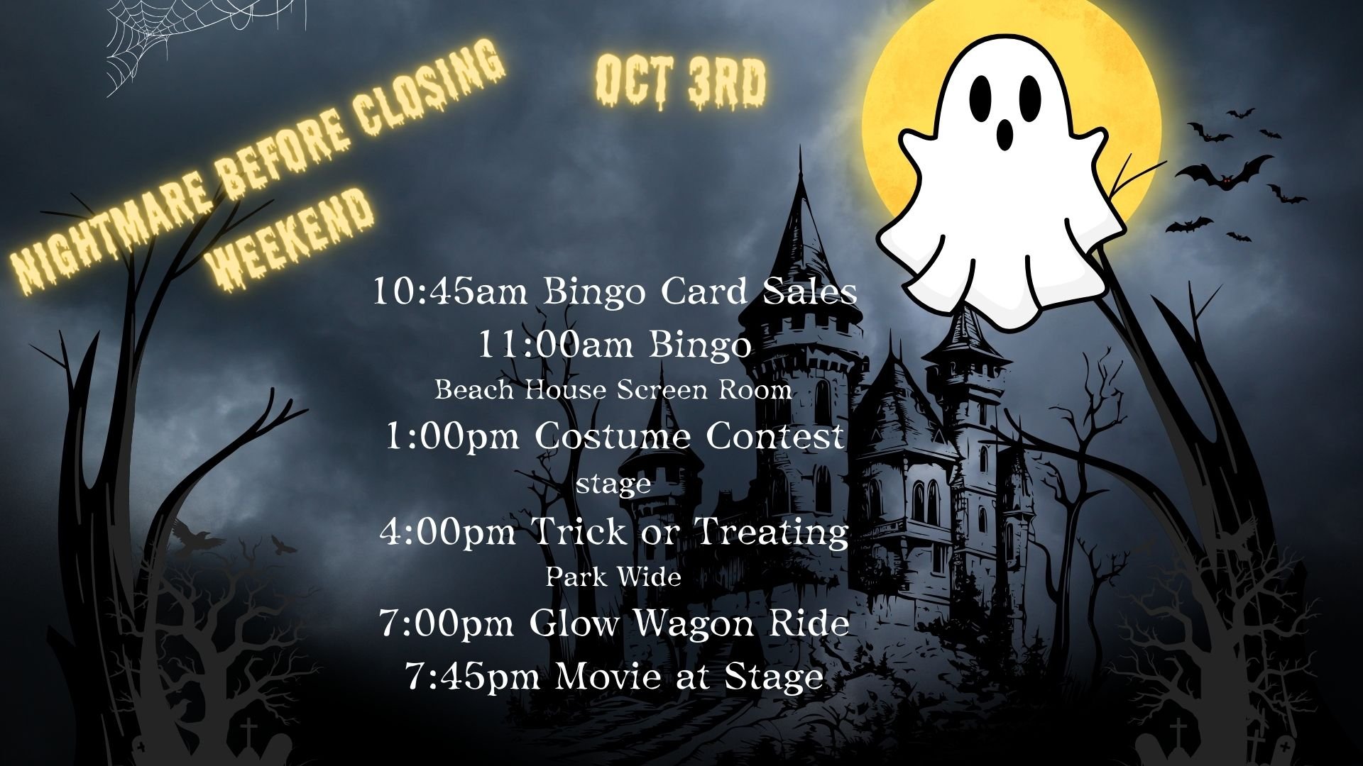 Nightmare Before Closing Weekend