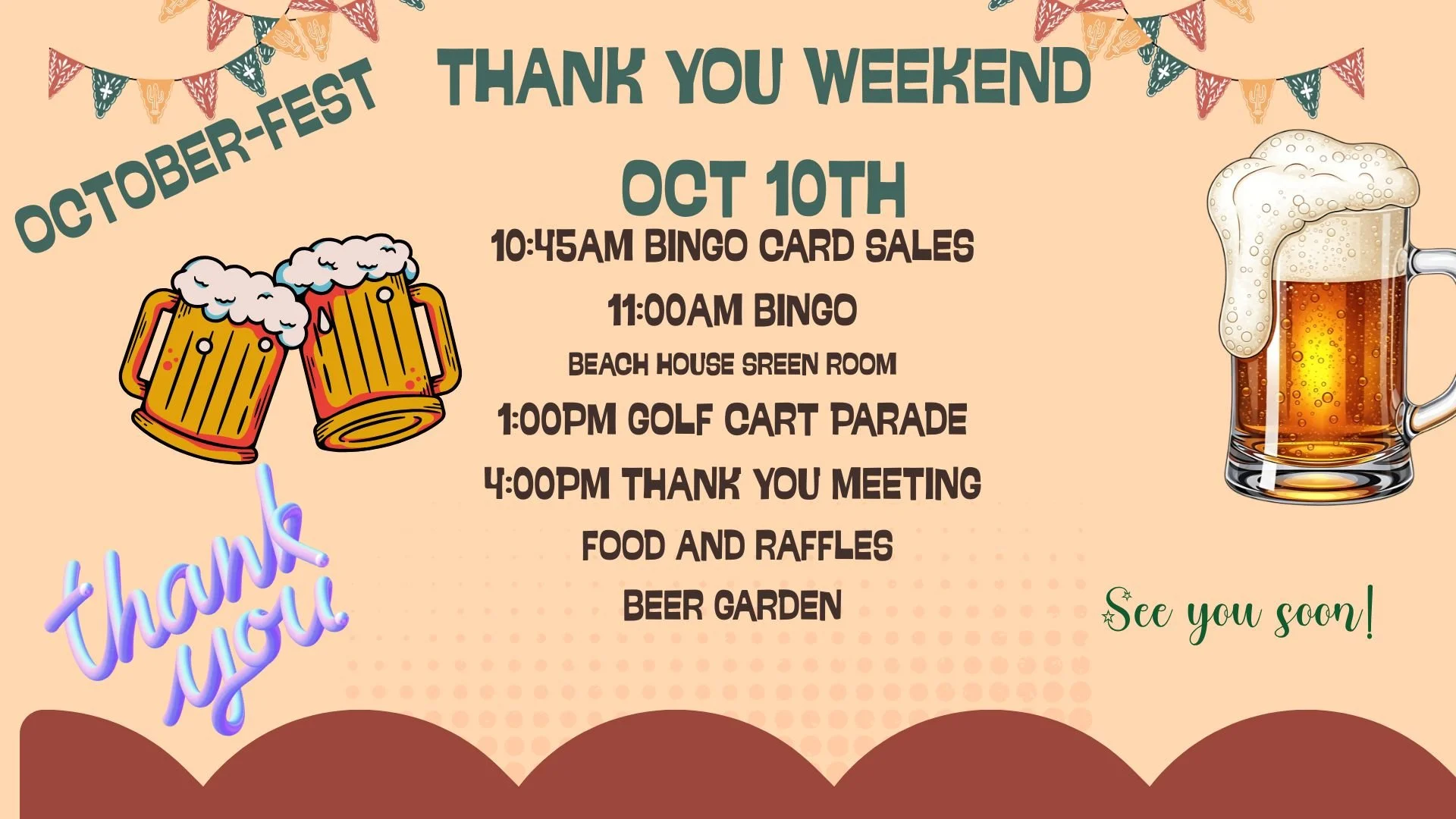 Thank you, October fest weekend