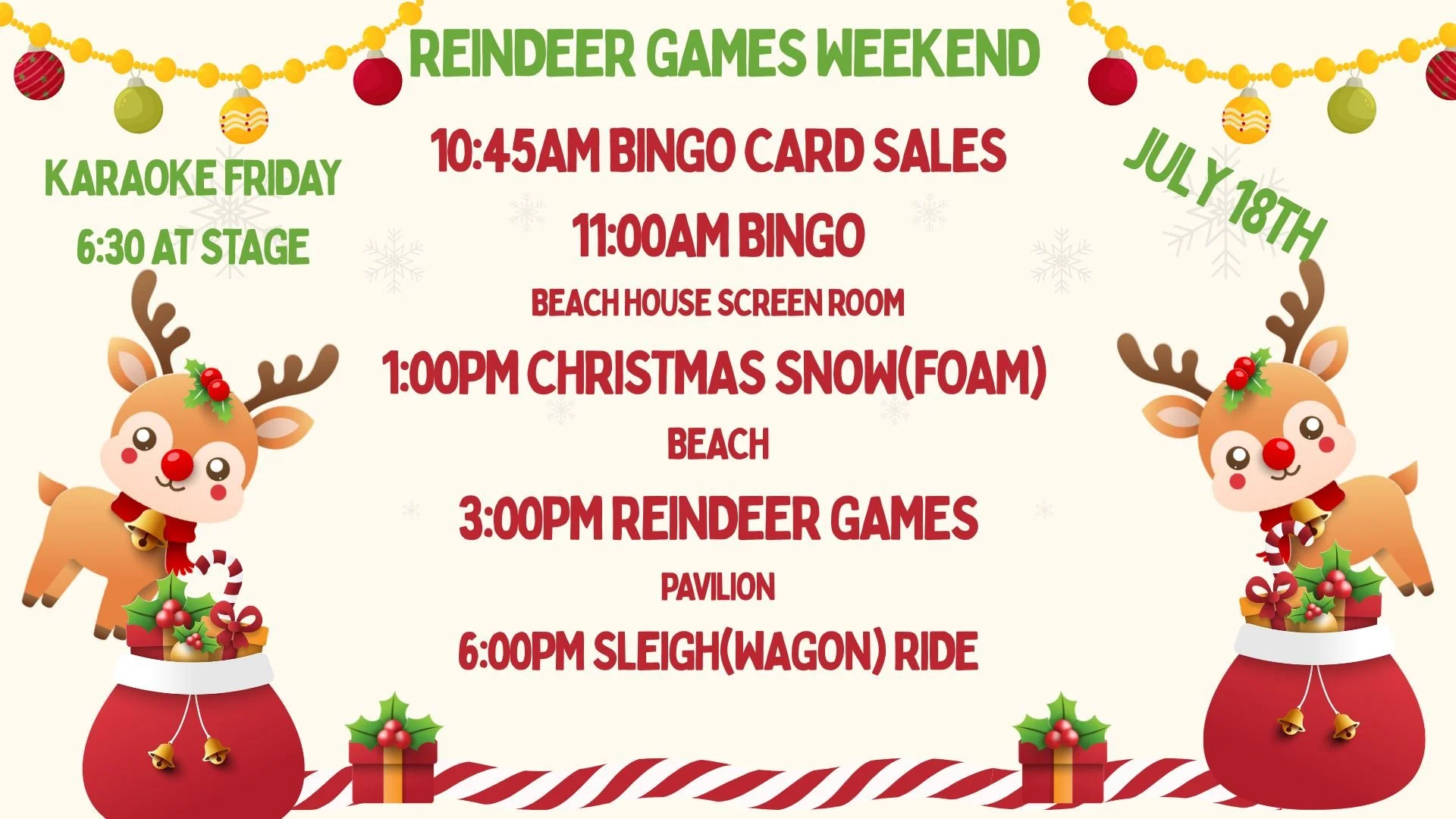 Reindeer Games Weekend
