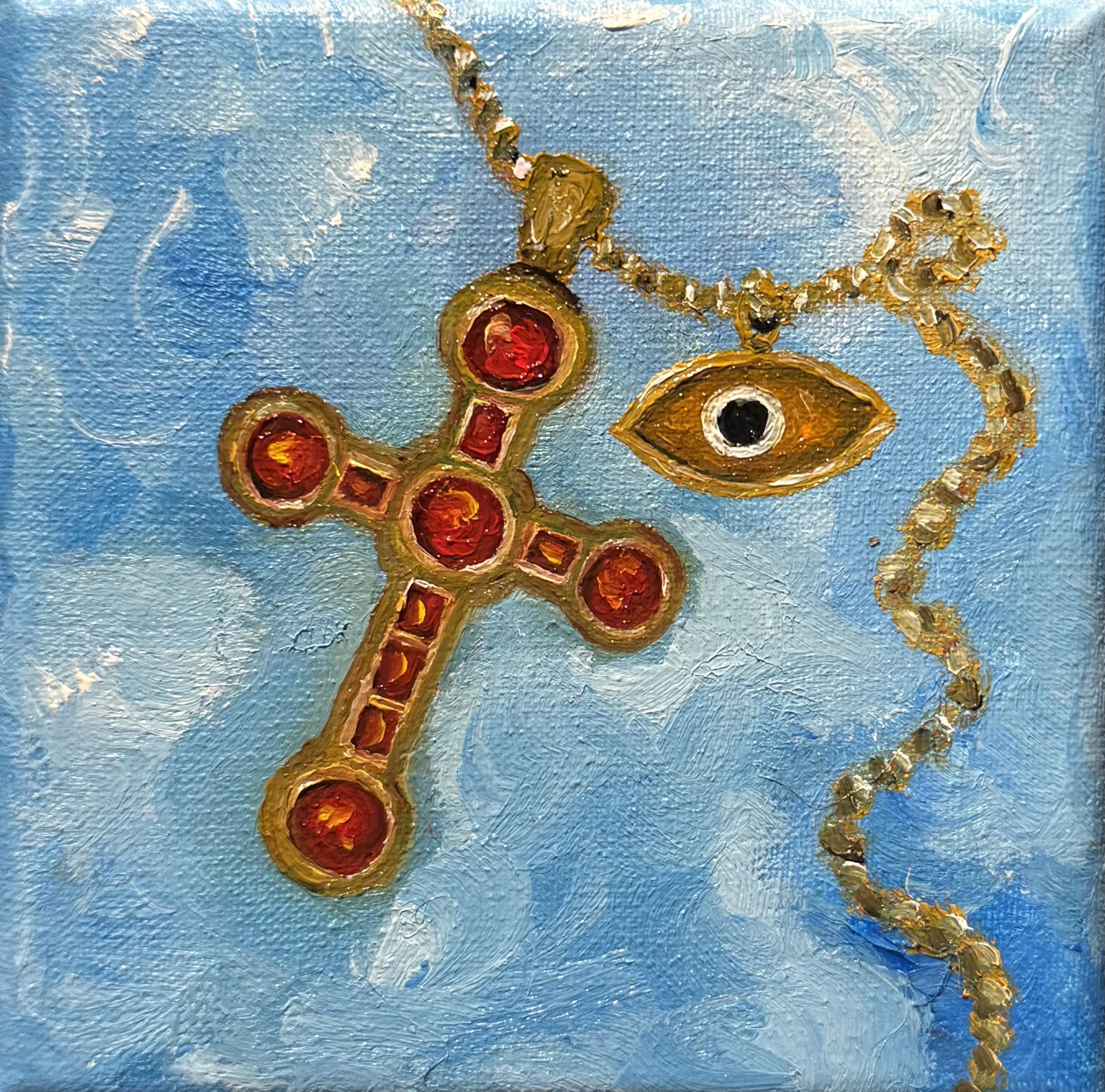 "For Dimitri" ~
4in x 4in ~
Oil on Canvas