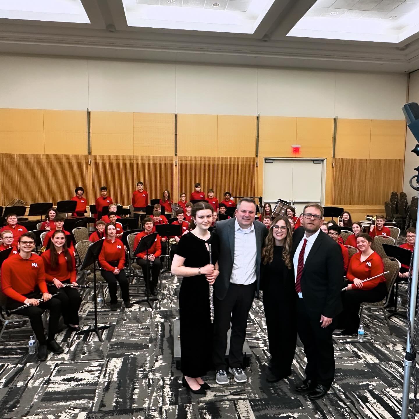 Yesterday was a great first performance of my Grade 2 + flute soloist work titled &ldquo;Moonburst.&rdquo; @lauren.radeschi and the @moonareaband Middle School Wind Ensemble led this consortium to this premiere at their PMEA performance! 

Looking fo
