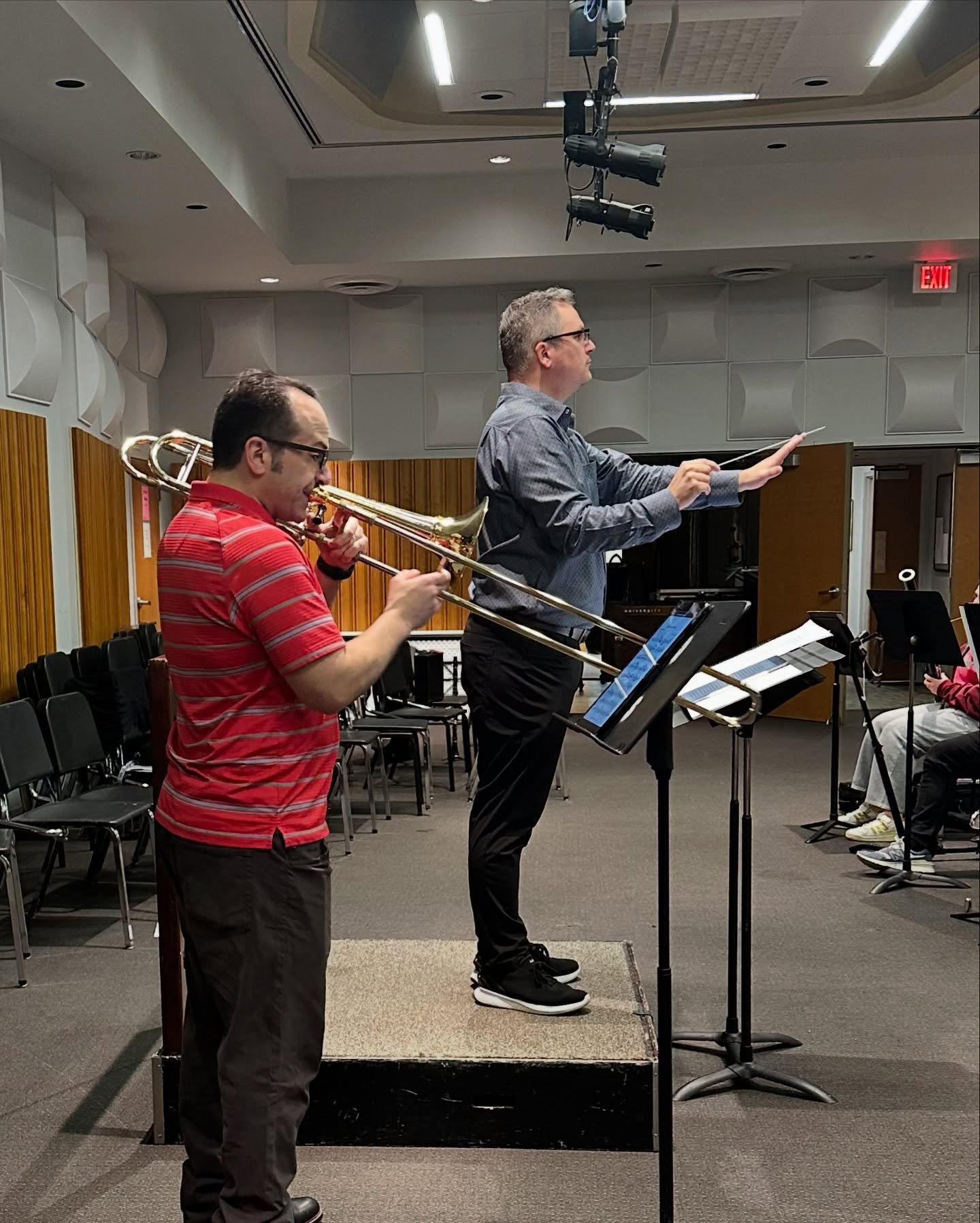 Huge thanks to @jamesgourlay1956 and @jimsupernova for joining @trypoinfo Wind Symphony at today’s rehearsal! It was an inspiring morning working with such incredible musicians.
We’re excited for our upcoming concert, where Jim Nova wil