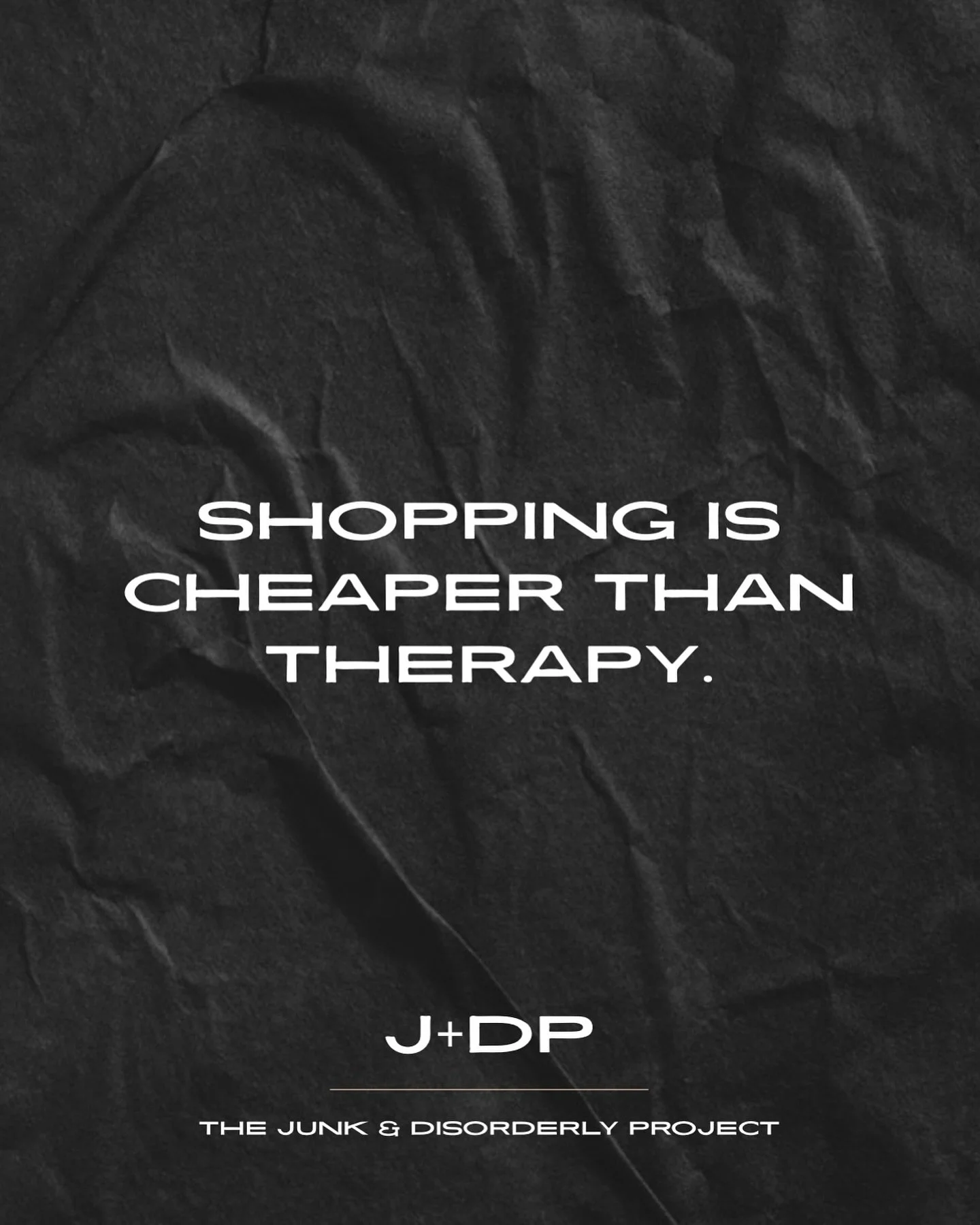 And after some soul searching (buying junk we don&rsquo;t need) I have found that everything will be ok&hellip;. At J+DP we are here to help, it&rsquo;s just what we do&hellip;.lol #shopping #shoppingtherapy #heretohelpyou #wegotyou #therapist #thera