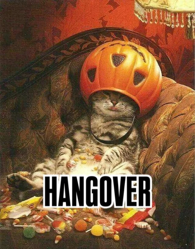 Thinking of all our junkers that are hung over from Spooky Season, Friday night Halloweening, Blue Jays raging or candy coma. 
HAPPY NOVEMBER 1. It&rsquo;s always a great day to JUNK! 

👻#PostHalloweenHangover
#SpookySeasonRecovery
#TooMuchCandyNotE