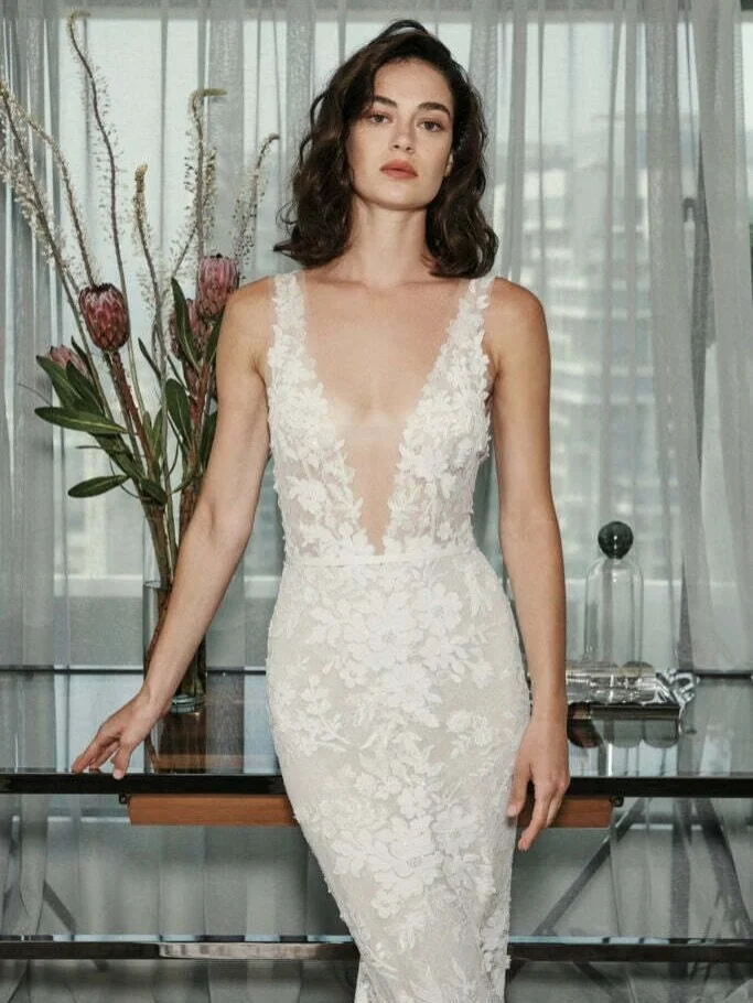 NEW FIND &mdash; Mira Zwillinger Jona. Original price: $14,000. Sale price: $8,400. Shop Mira Zwillinger bridal samples at The Find Bridal, a bridal outlet and sample sale store in Miami (we ship internationally!)