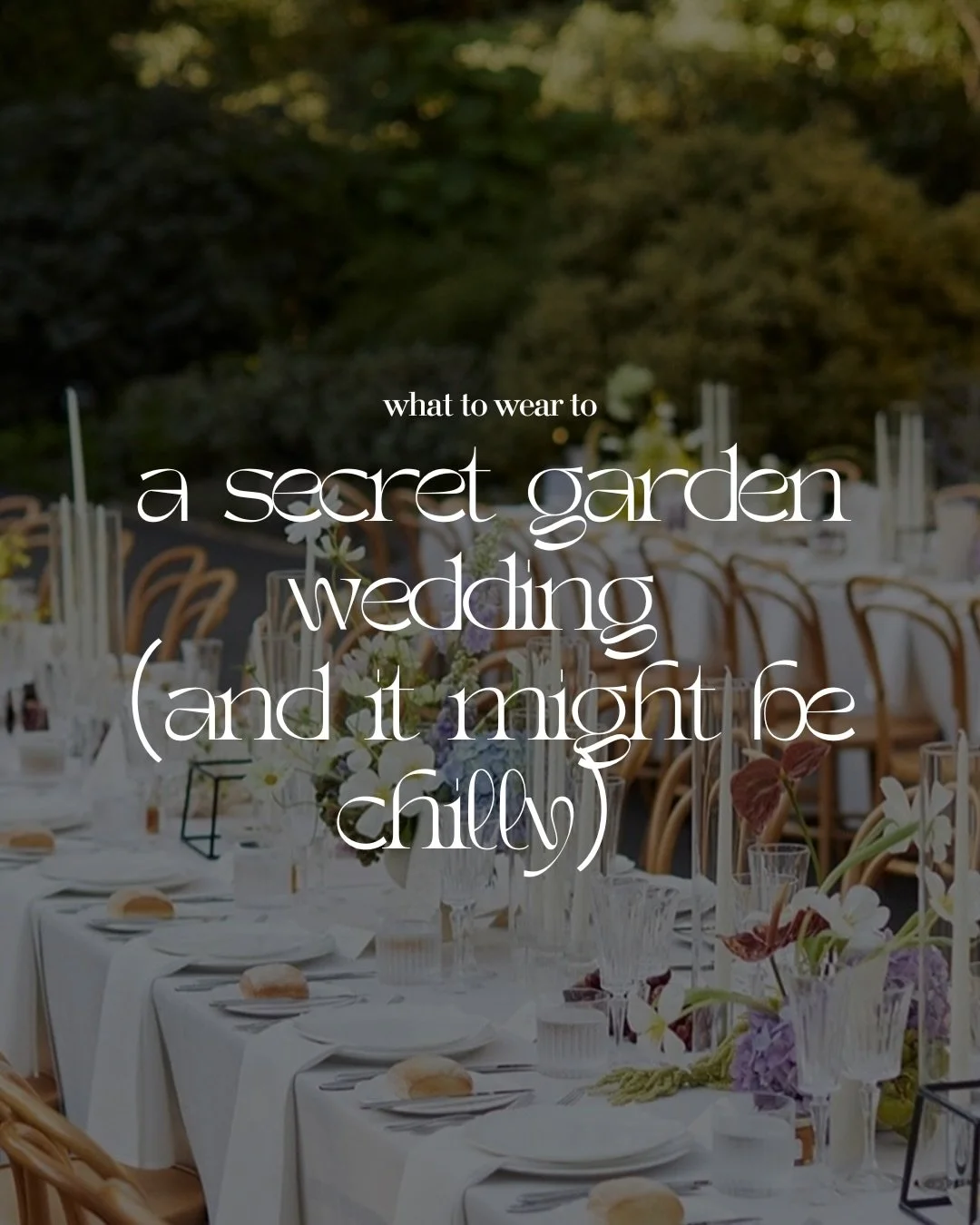 Our bridal stylists are answering your questions about what to wear for very specific weddings &mdash; here we&rsquo;re looking at wedding dresses for a secret garden wedding where it might be chilly outside. Shop these dresses by Berta, Monique Lhui