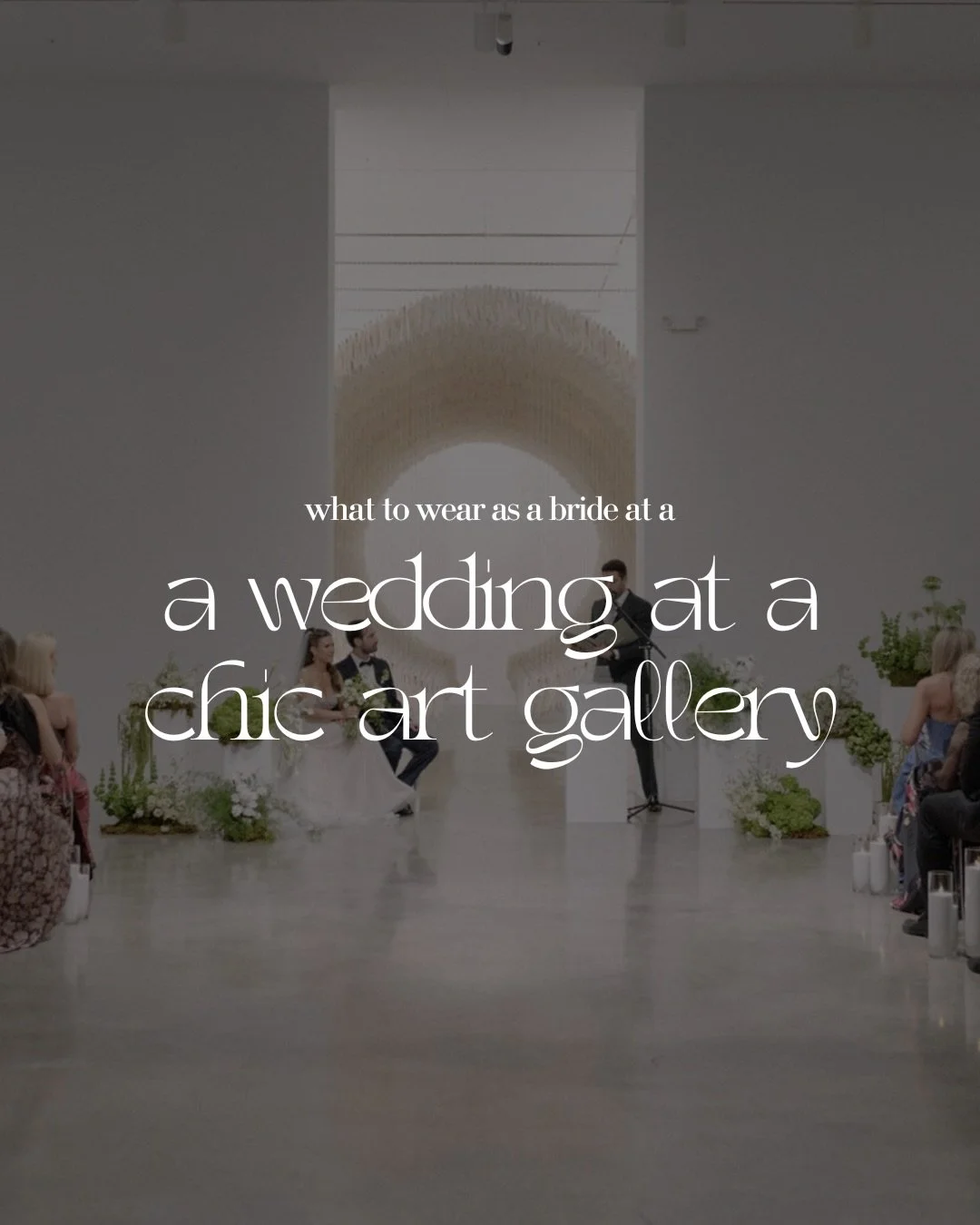 Okay, we&rsquo;re here for another installment of What To Wear. This time, our bridal stylists have picked dresses that are in stock right now for 50% off the original price that would make for a perfect art gallery wedding. We love an art gallery we