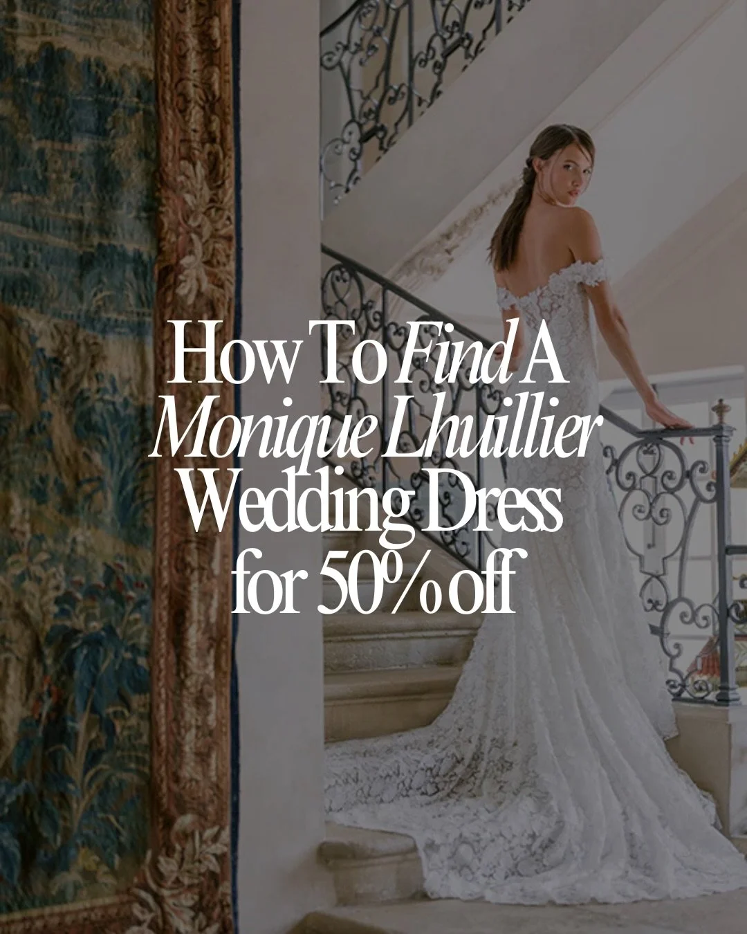 Here&rsquo;s how to find a Monique Lhuillier wedding dress on sale &mdash; you shop at The Find Bridal Outlet where all Monique Lhuillier gowns start at 50% off. It&rsquo;s that easy. If you can&rsquo;t visit us at our Miami bridal boutique, you can 
