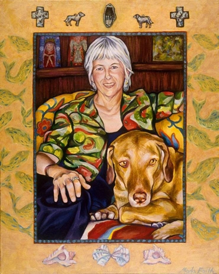 Sandra and Chester, oil on linen, 30"x24"
