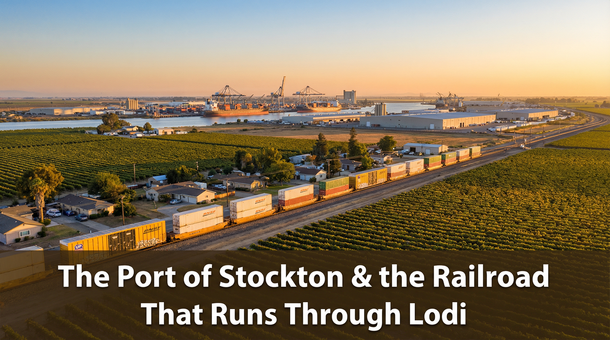 The Port of Stockton &amp; the Railroad That Runs Through Lodi