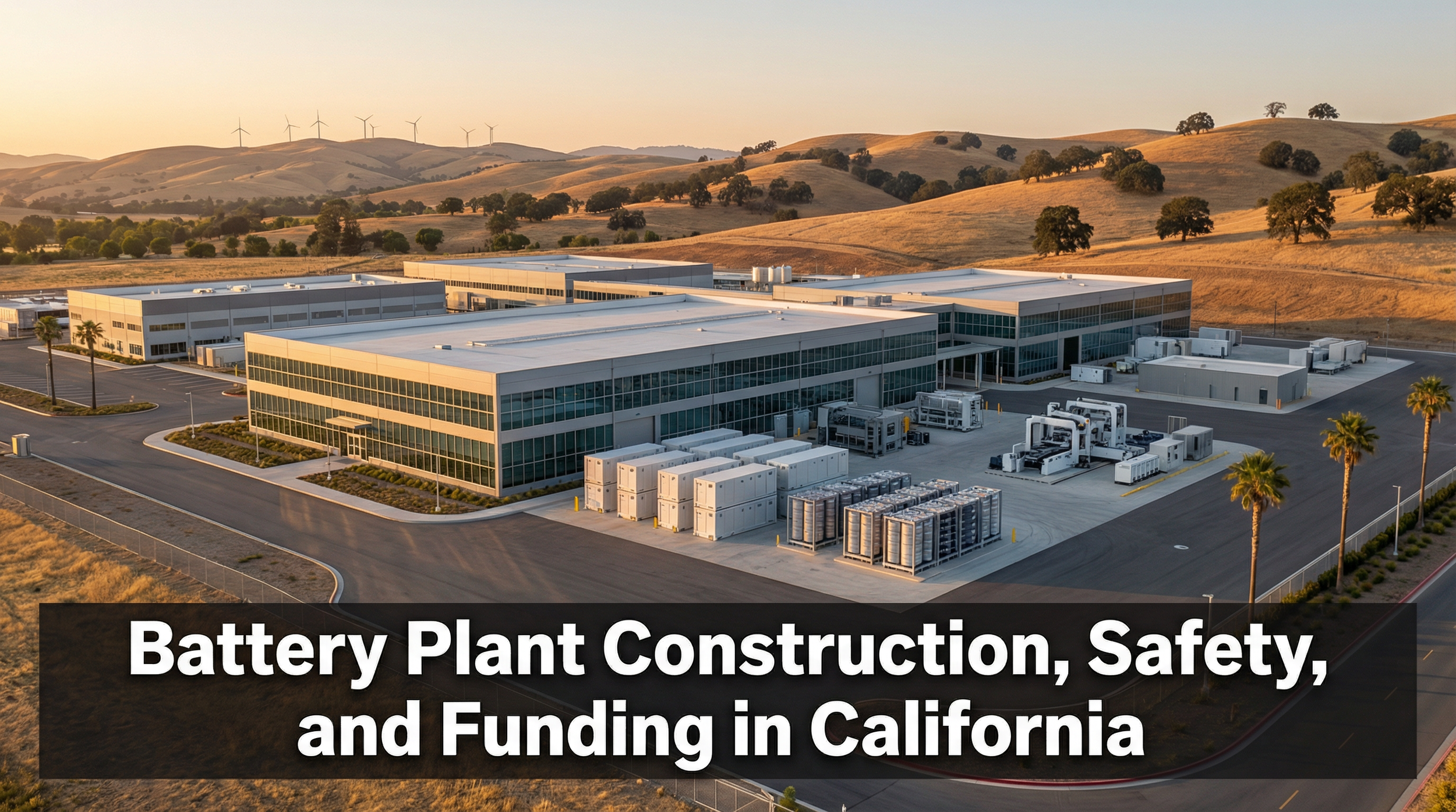 Battery Plant Construction, Safety, and Funding in California