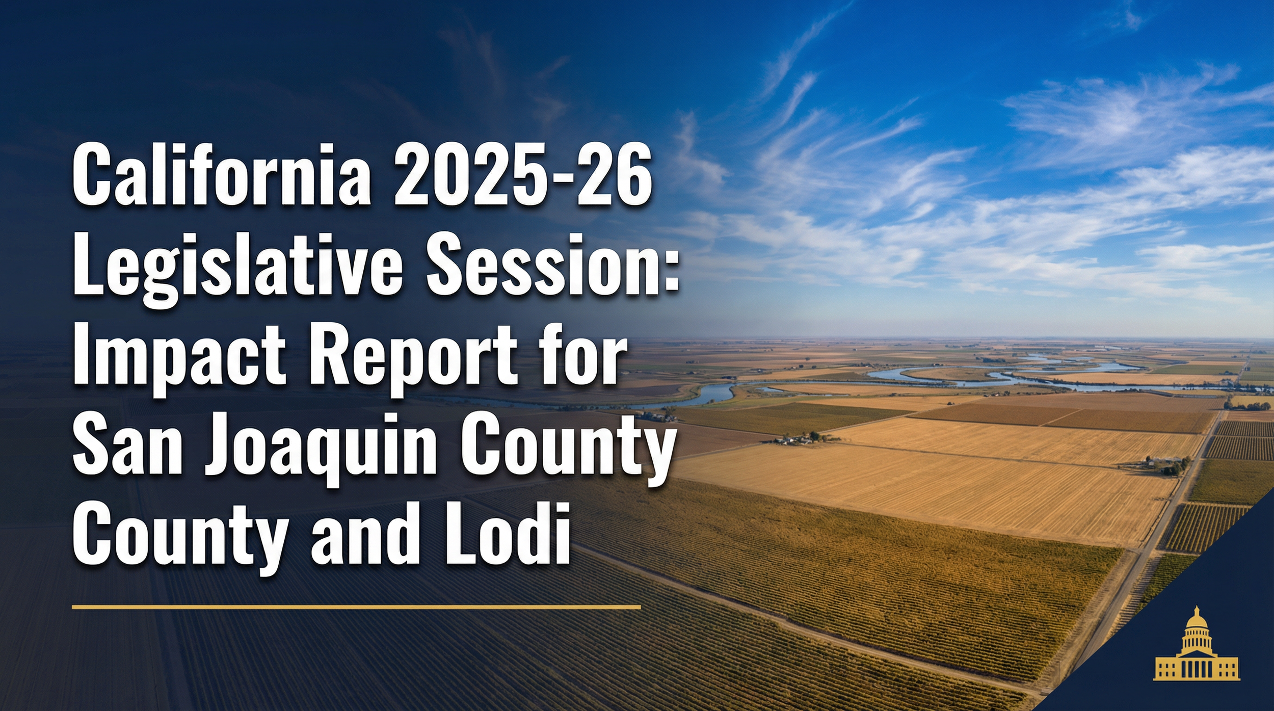 California 2025-26 Legislative Session: Impact Report for San Joaquin County and Lodi