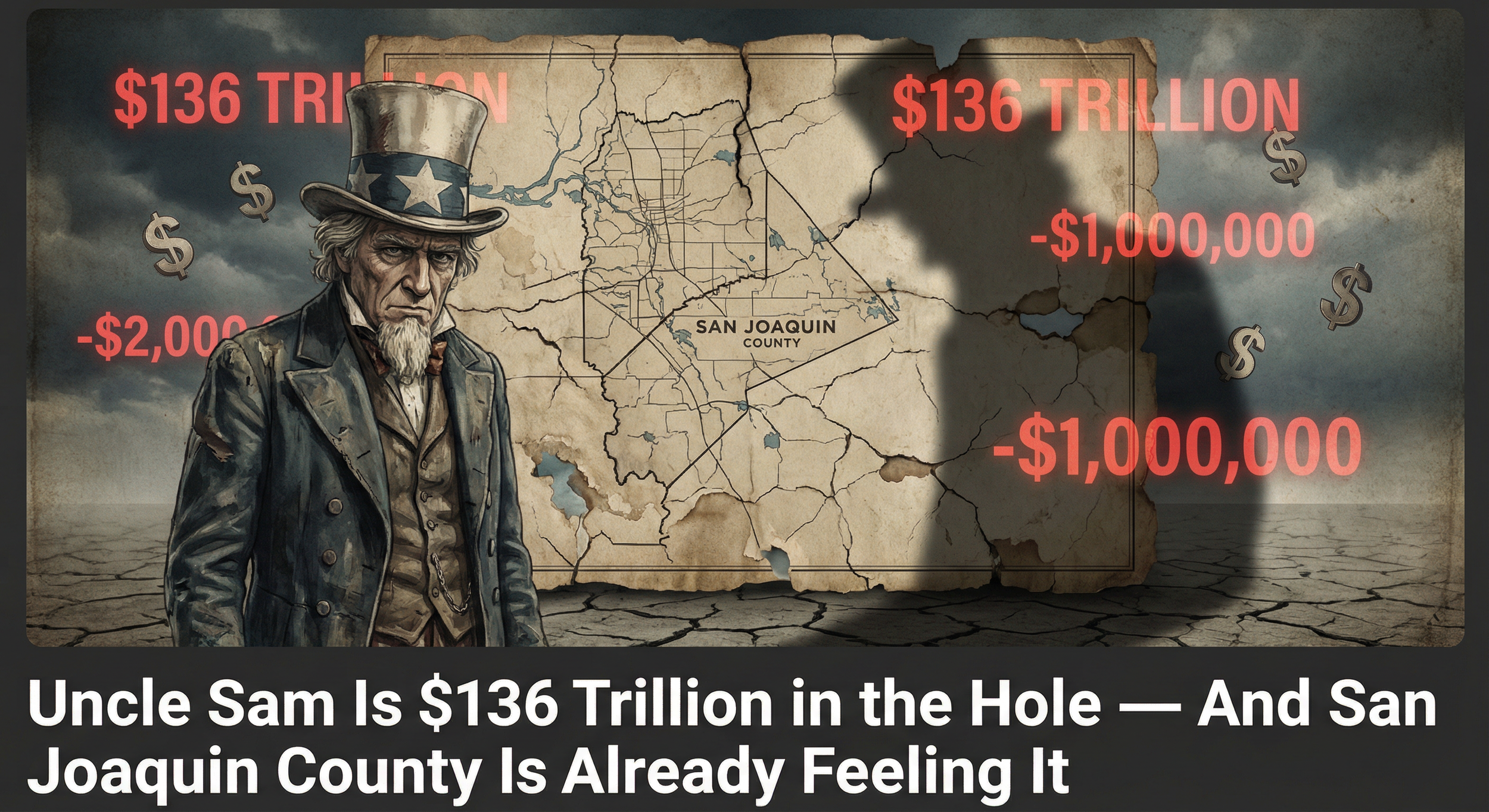 Uncle Sam Is $136 Trillion in the Hole — And San Joaquin County Is Already Feeling It