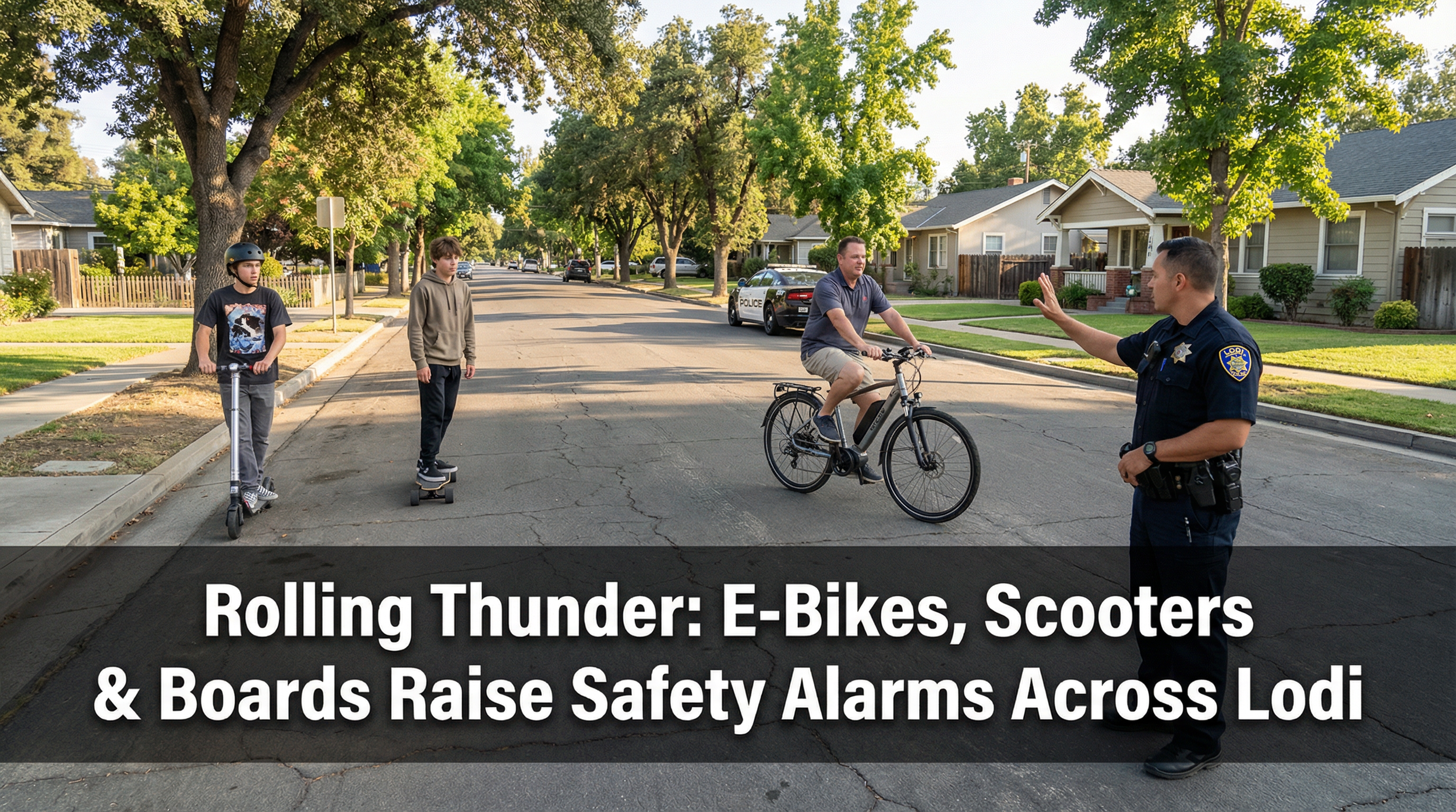 Rolling Thunder: E-Bikes, Scooters &amp; Boards Raise Safety Alarms Across Lodi