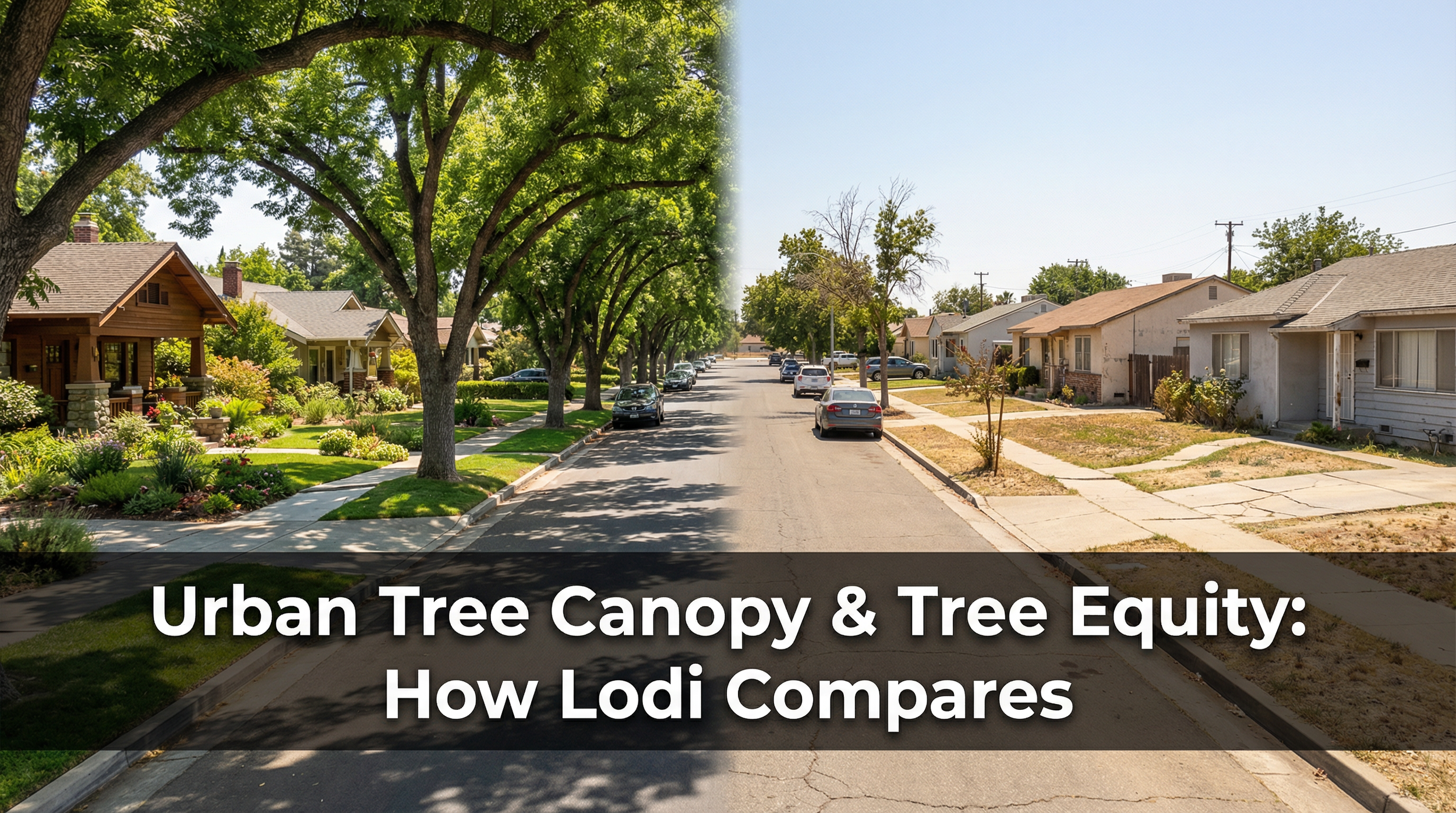 Urban Tree Canopy And Tree Equity: How Lodi Compares