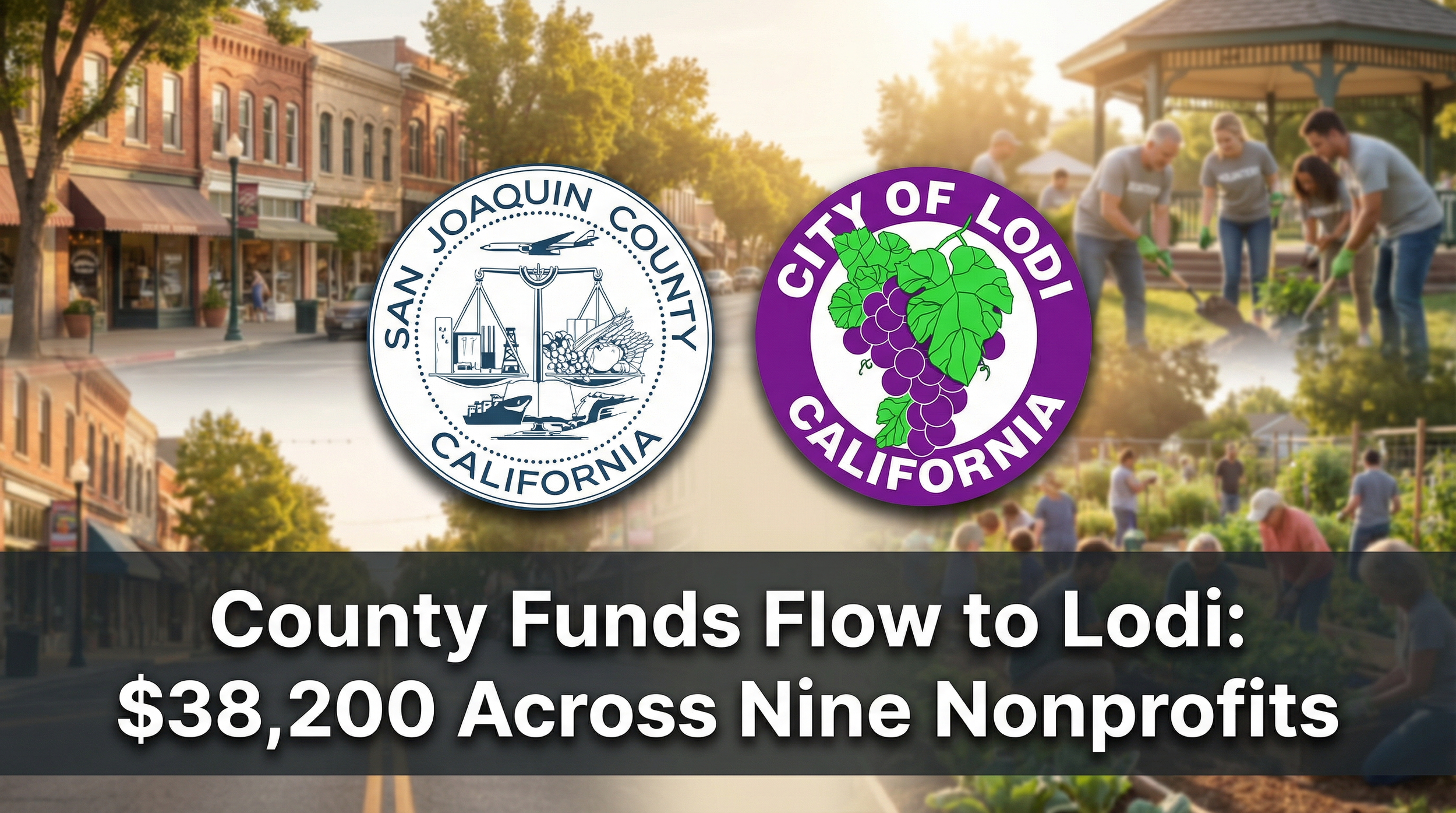 County Funds Flow to Lodi: $38,200 Across Nine Nonprofits