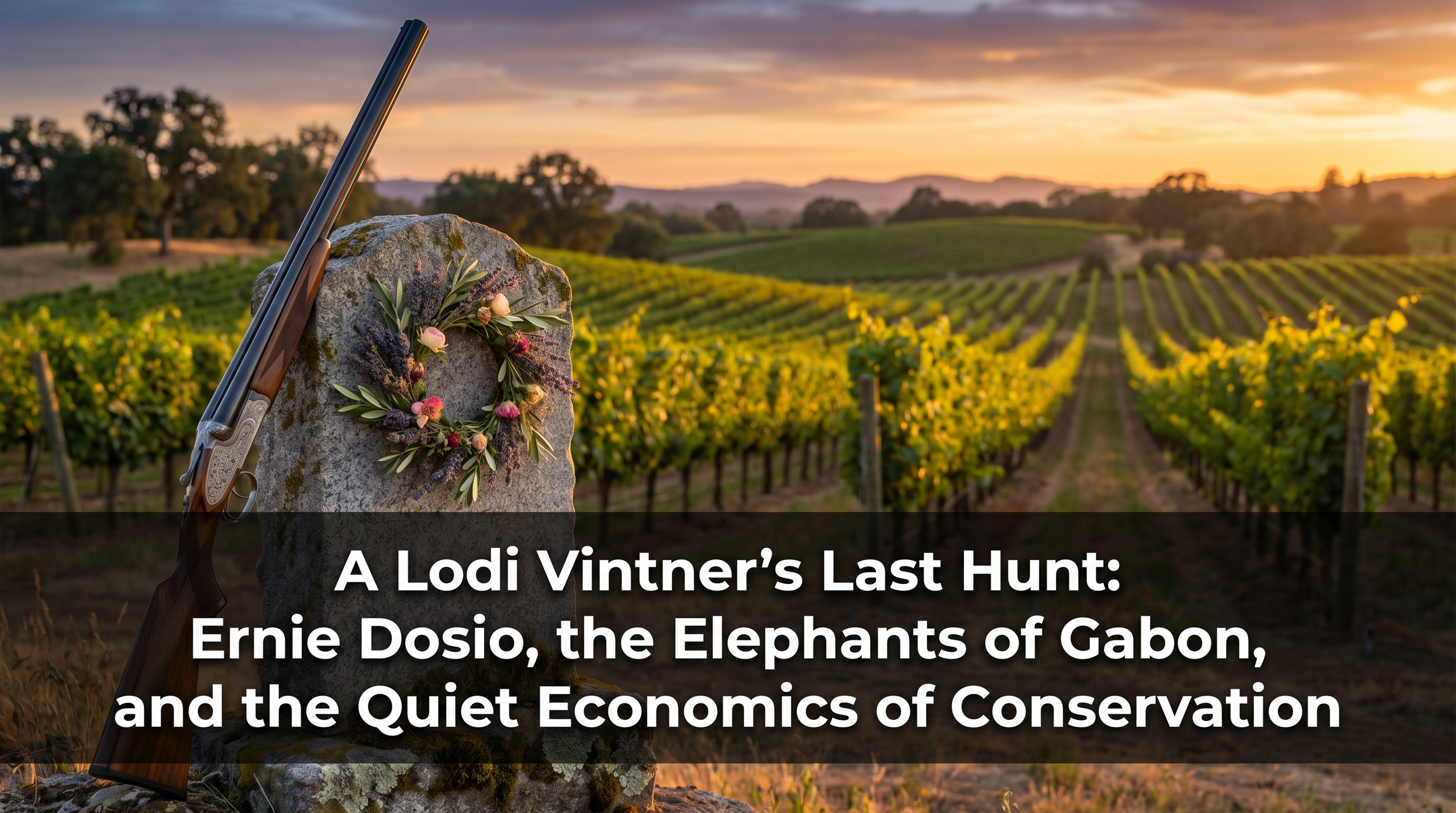 A Lodi Vintner's Last Hunt: Ernie Dosio, the Elephants of Gabon, and the Quiet Economics of Conservation