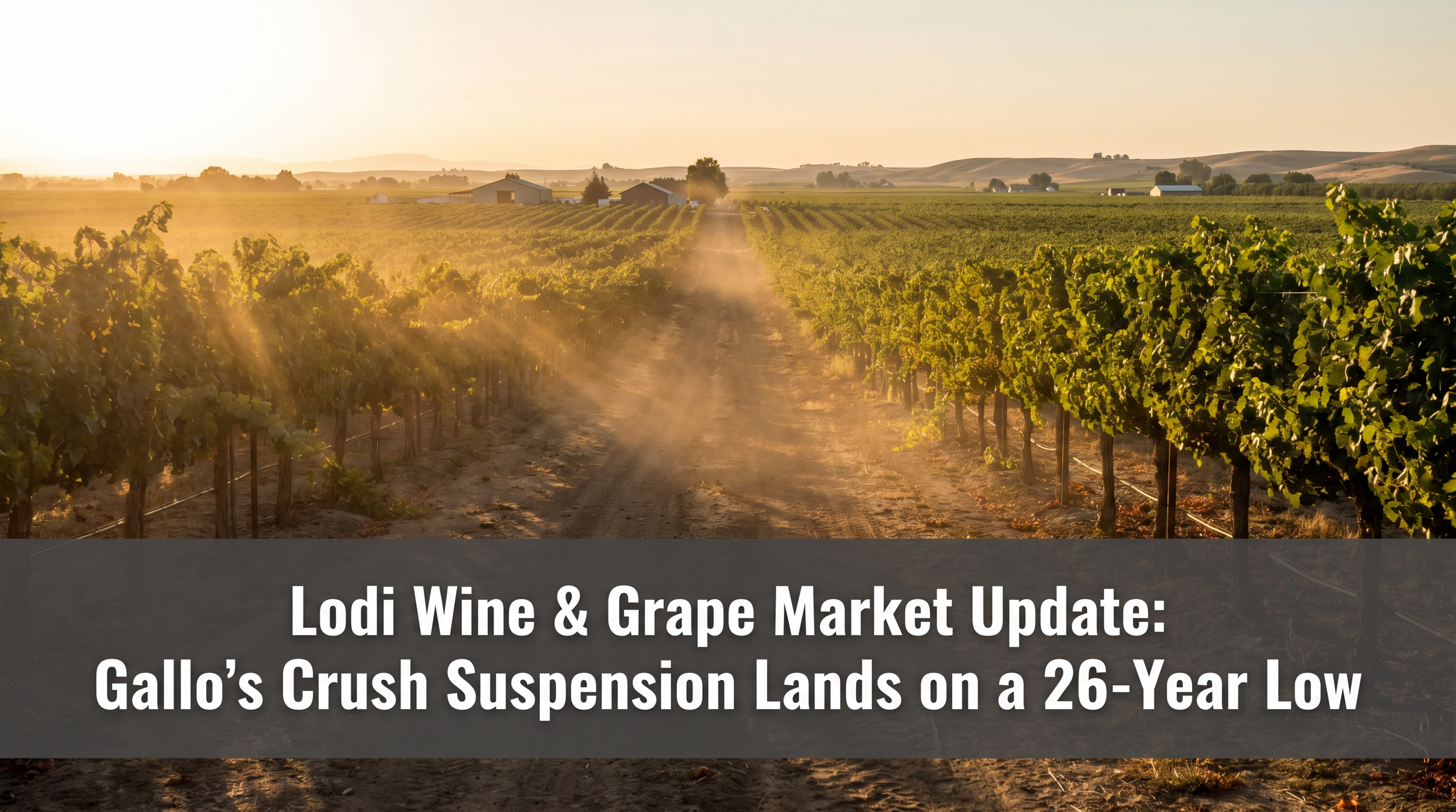 Lodi Wine &amp; Grape Market Update: Gallo's Crush Suspension Lands on a 26-Year Low
