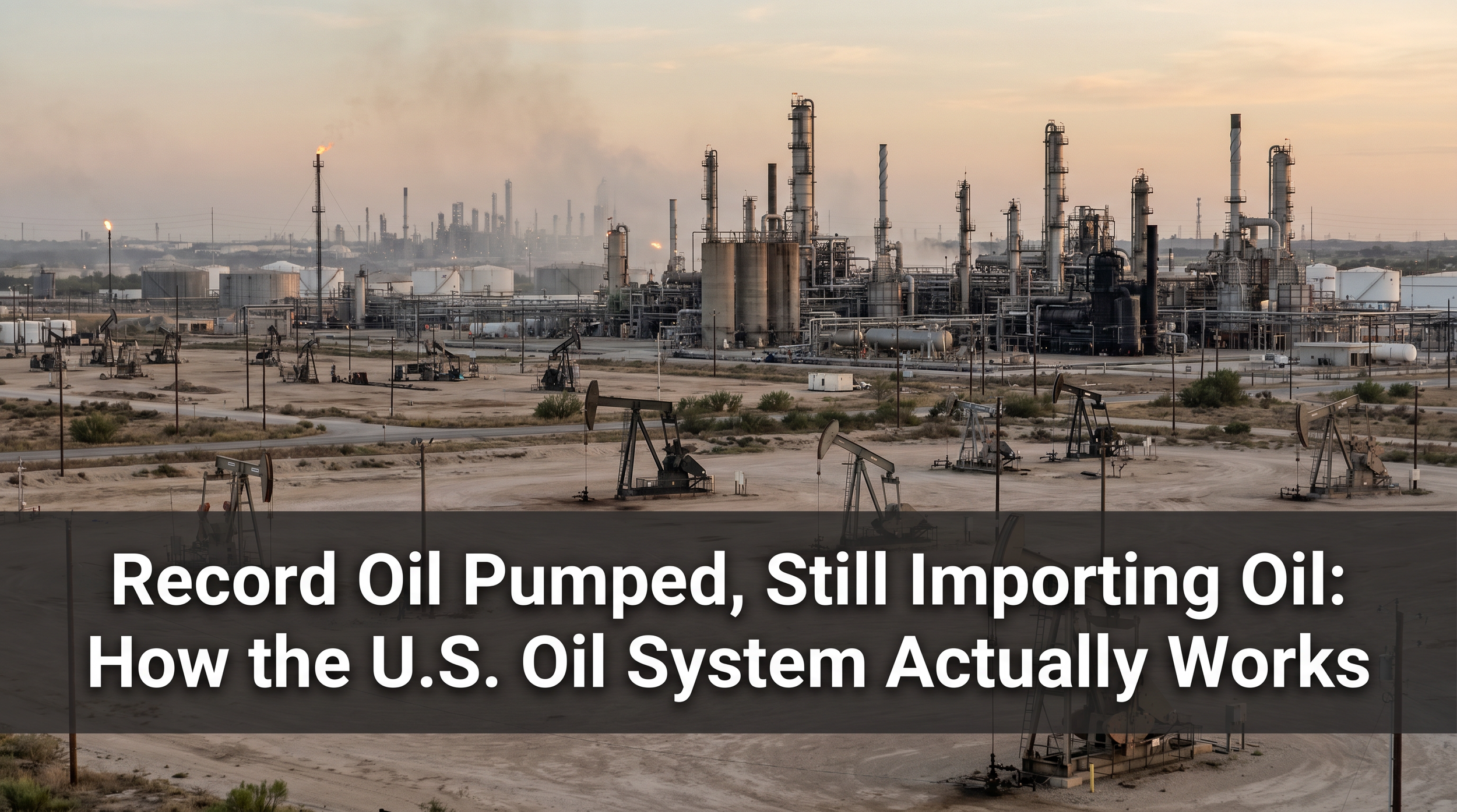 Record Oil Pumped, Still Importing Oil: How the U.S. Oil System Actually Works