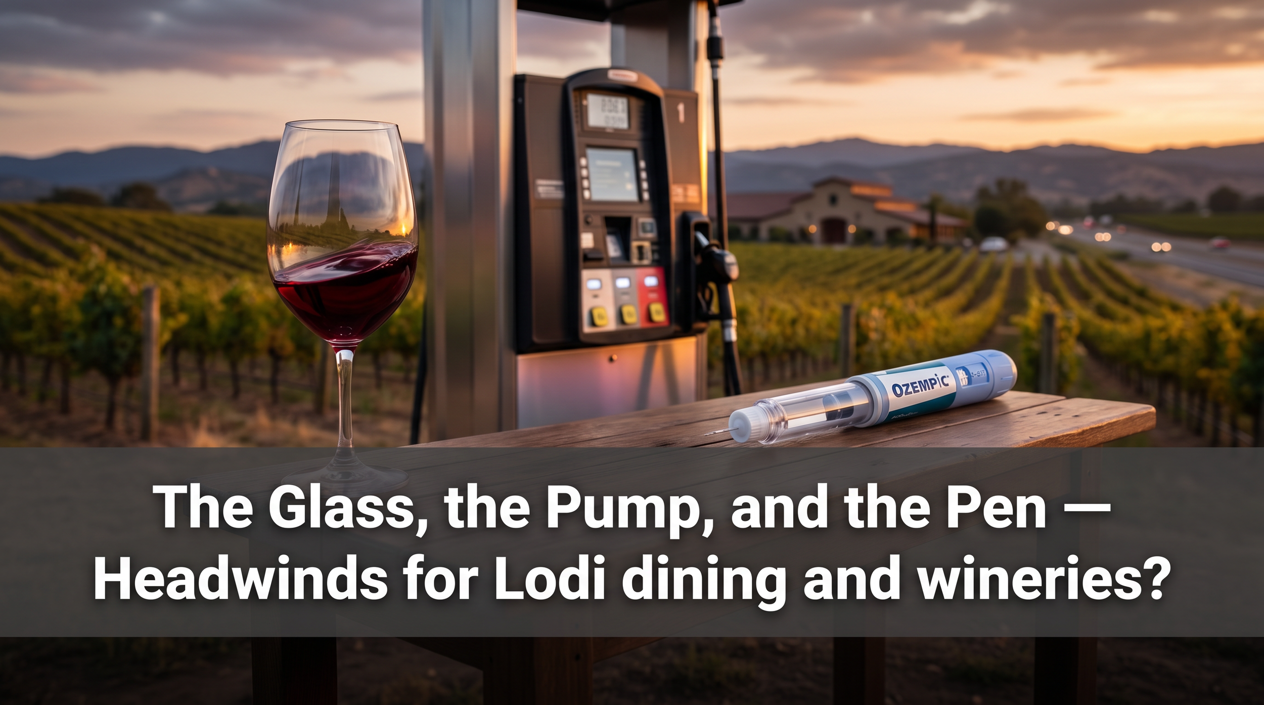 The Glass, the Pump, and the Pen — Headwinds for Lodi dining and wineries?