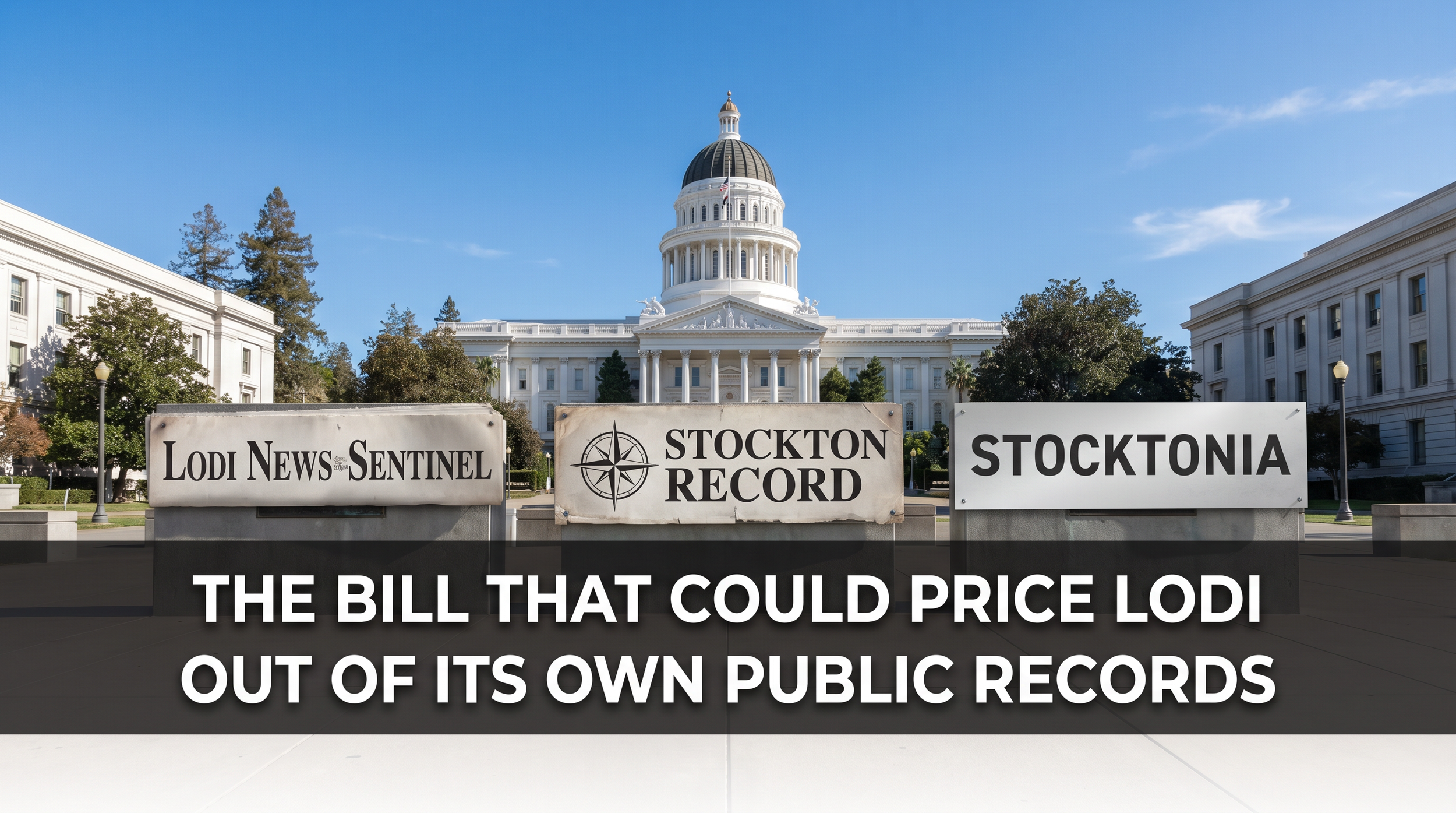 The Bill That Could Price Lodi Out of Its Own Public Records