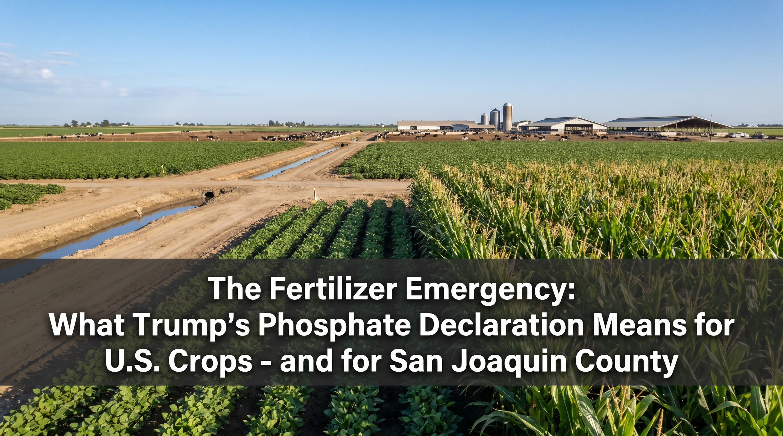 The Fertilizer Emergency: What Trump's Phosphate Declaration Means for U.S. Crops