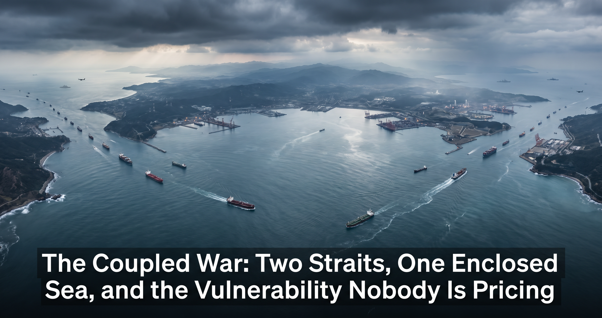 The Coupled War: Two Straits, One Enclosed Sea, and the Vulnerability Nobody Is Pricing