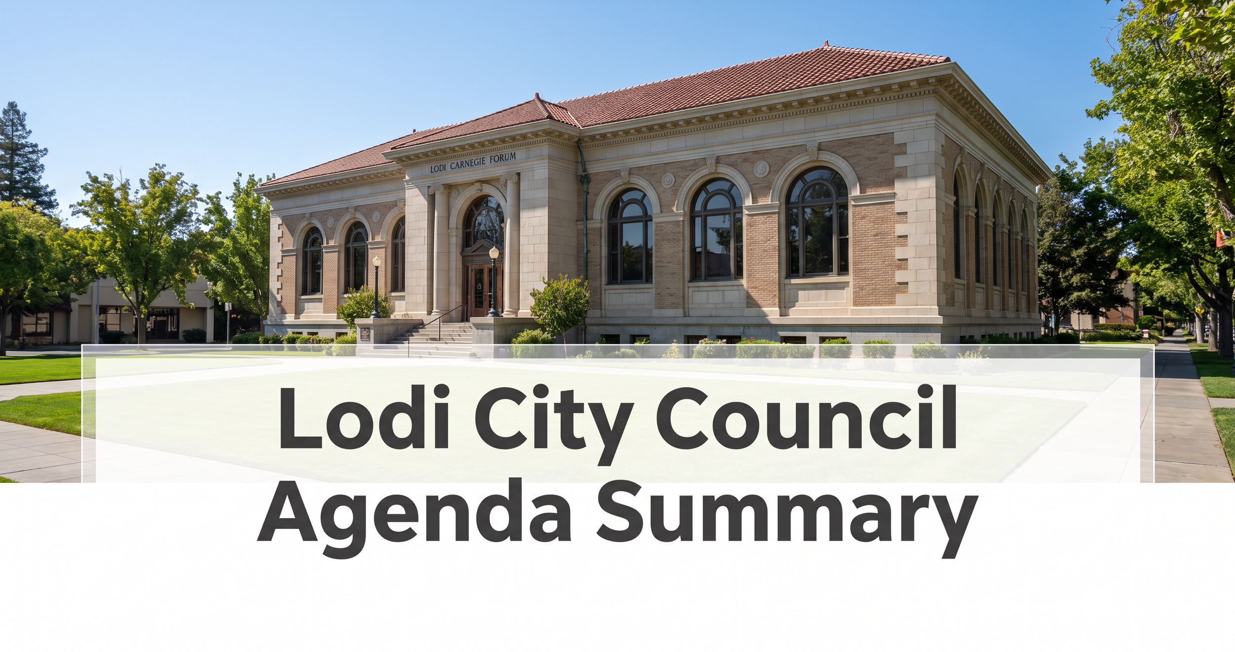 Lodi City Council Agenda - August 5, 2026