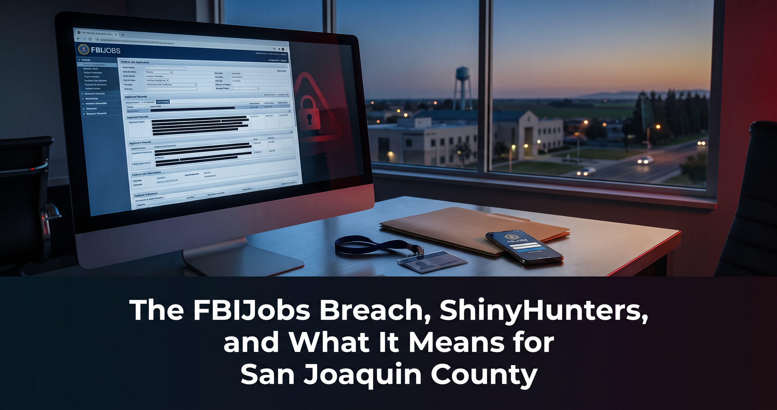 The FBI Jobs Breach, ShinyHunters, and What It Means for San Joaquin County