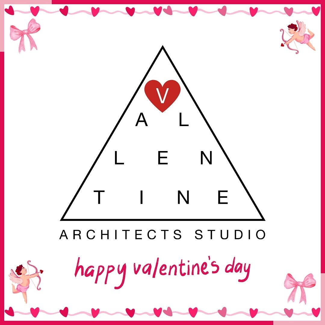 Happy Valentine&rsquo;s Day from Vallentine Architects! 😉Sending love to all of our wonderful clients, collaborators, families and friends! 💖 Have a great day.