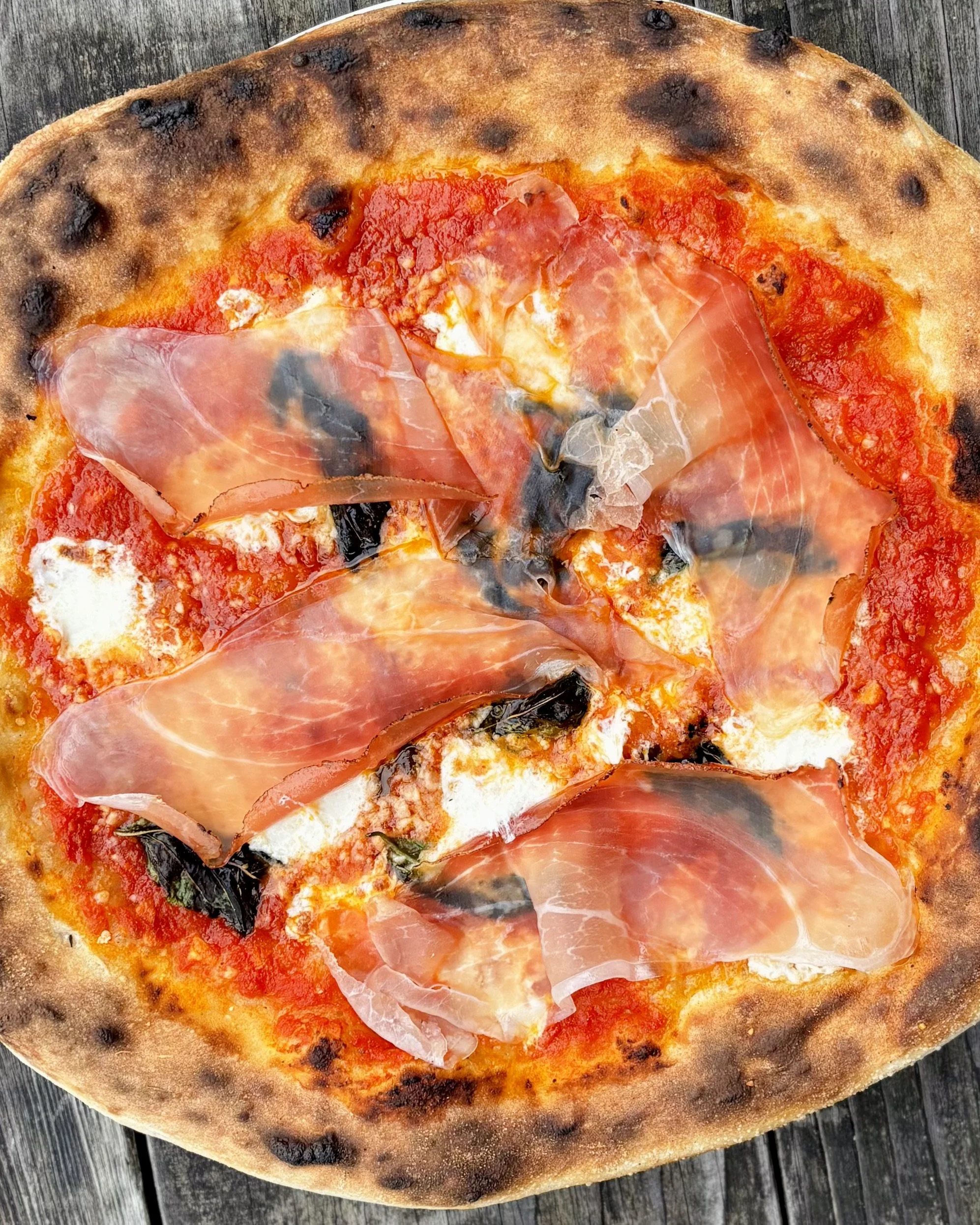 Smoky Prosciutto Pizza