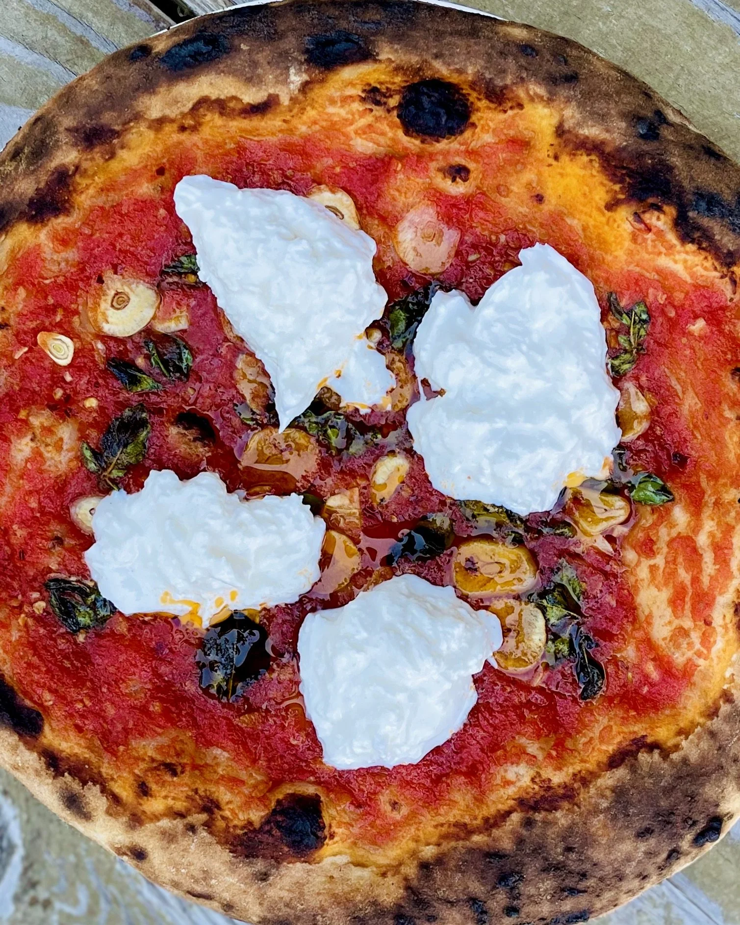 Marinara & Burrata Pizza