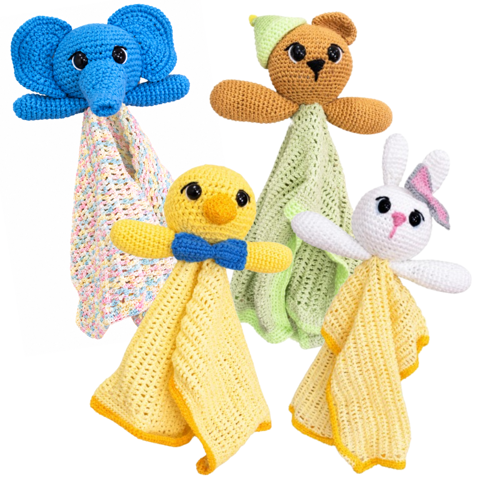 Set de 4 mantitas de animalitos