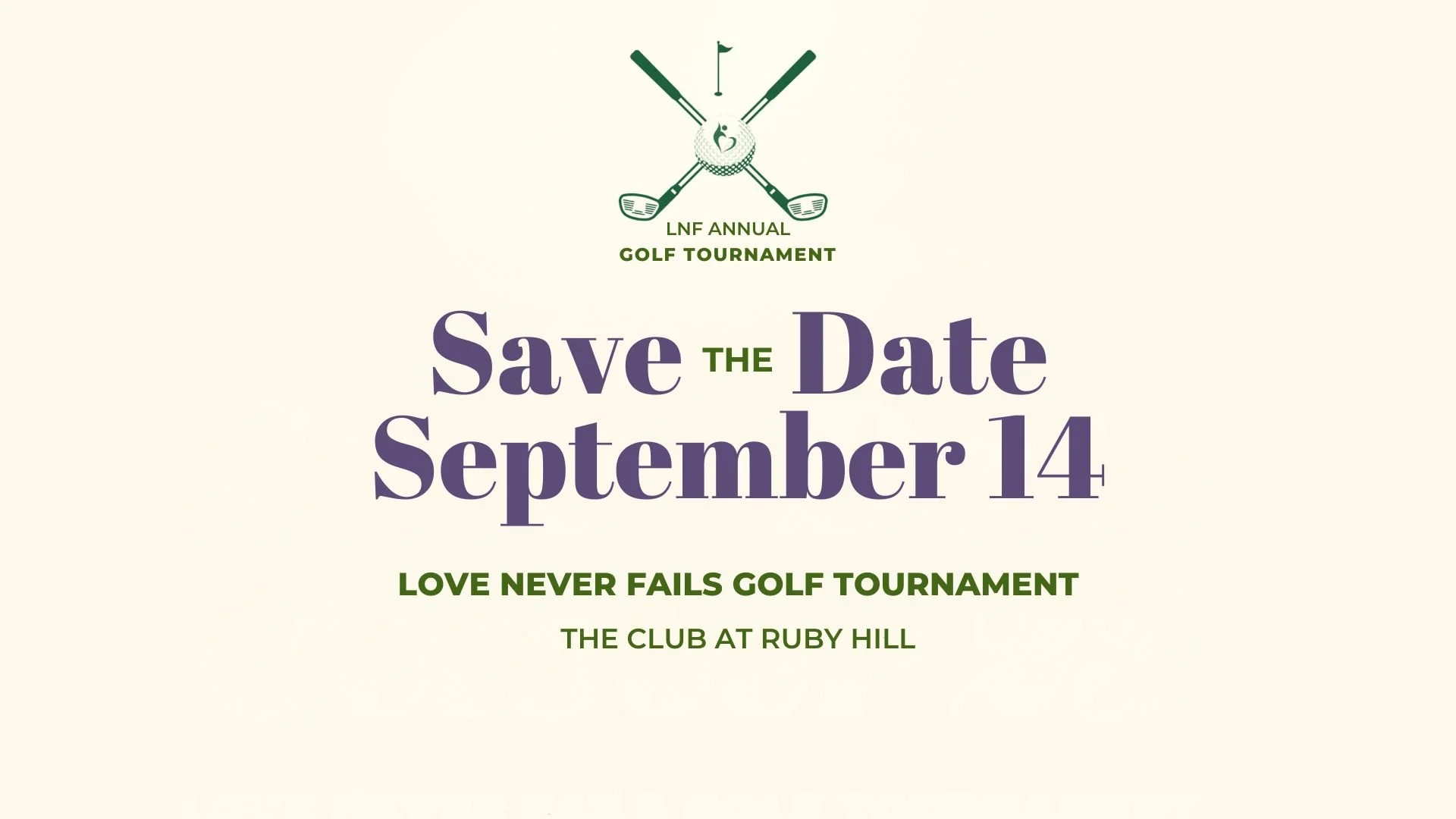 SAVE THE DATE: LNF Golf Tournament 